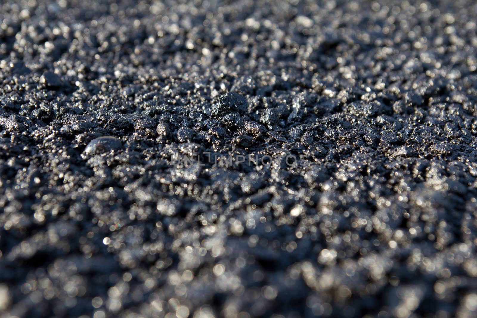 new asphalt laid on the road