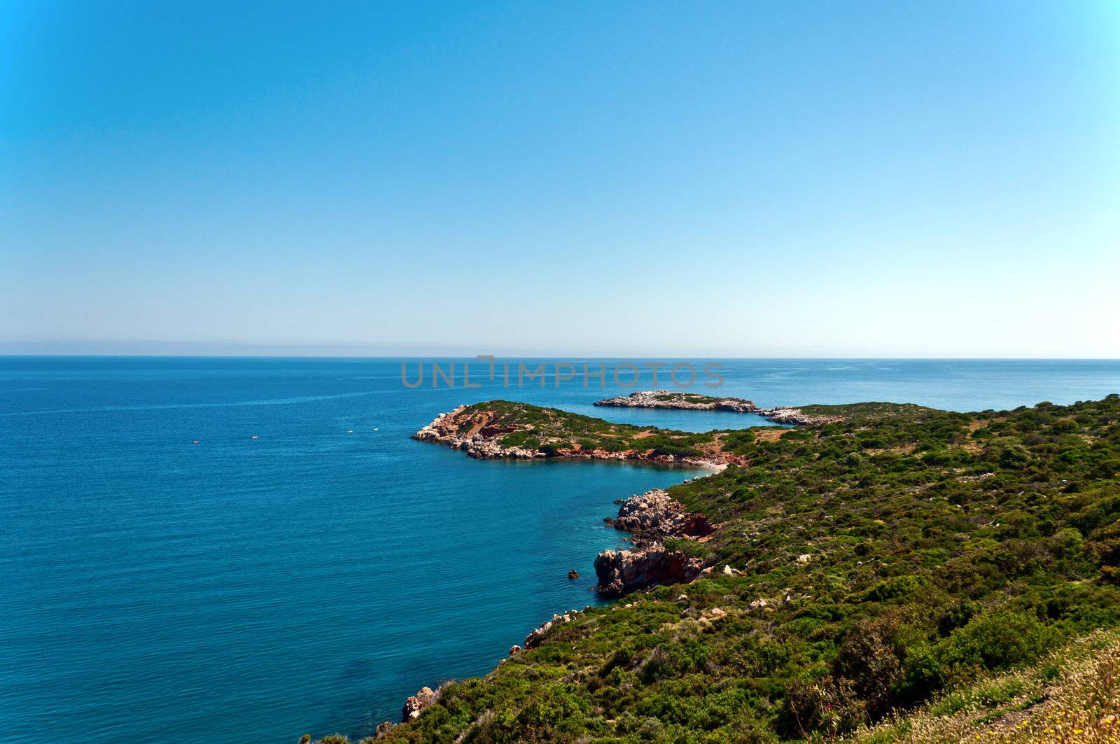 Coastal landscape  Crete Greece