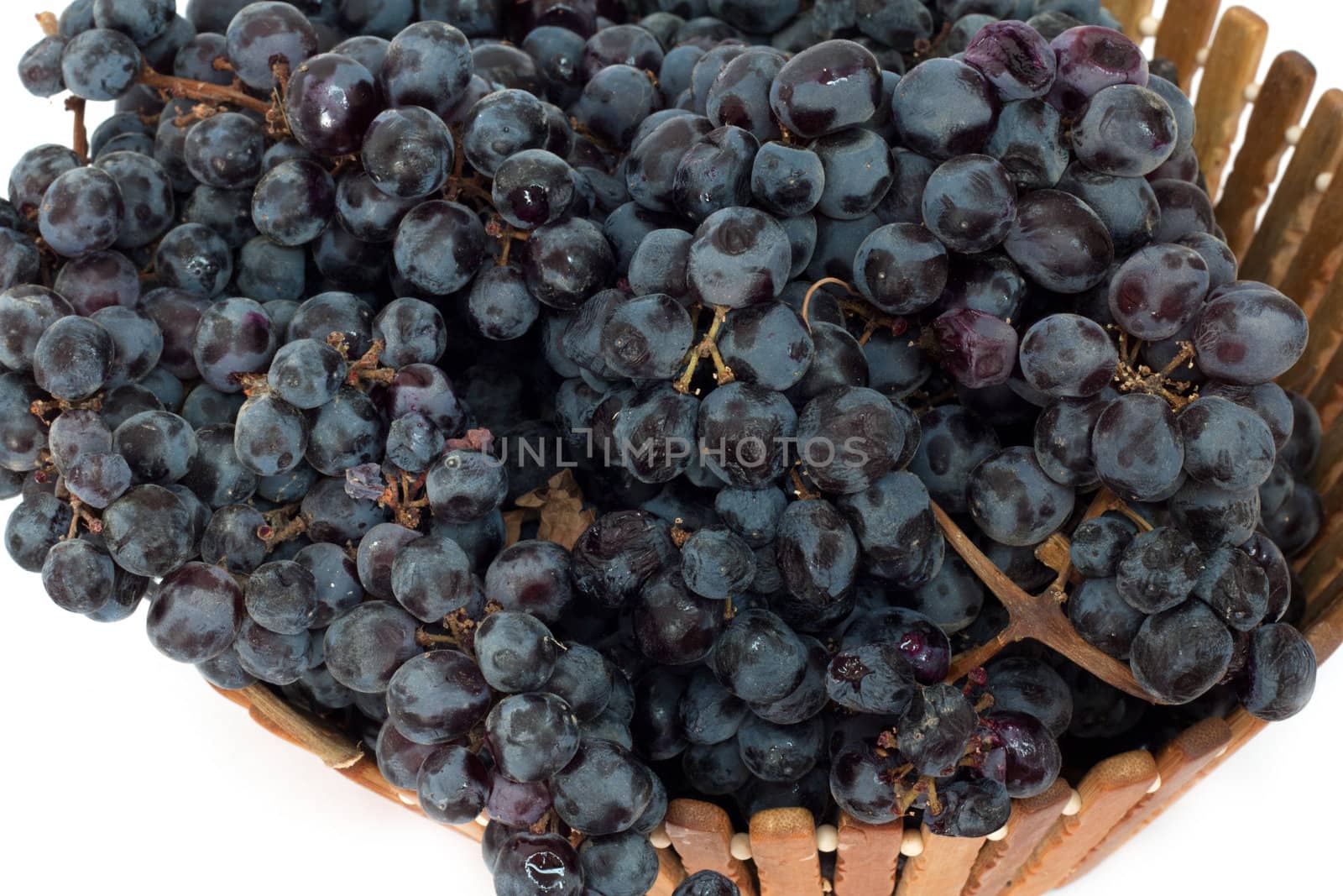 black grapes in a basket   by schankz