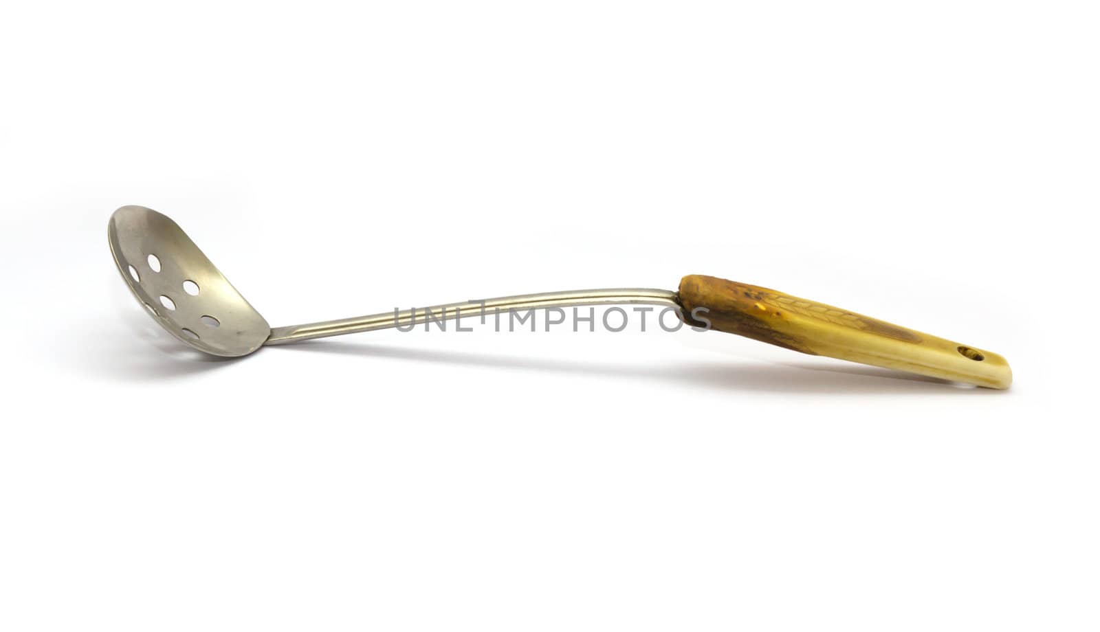 colander on a white background