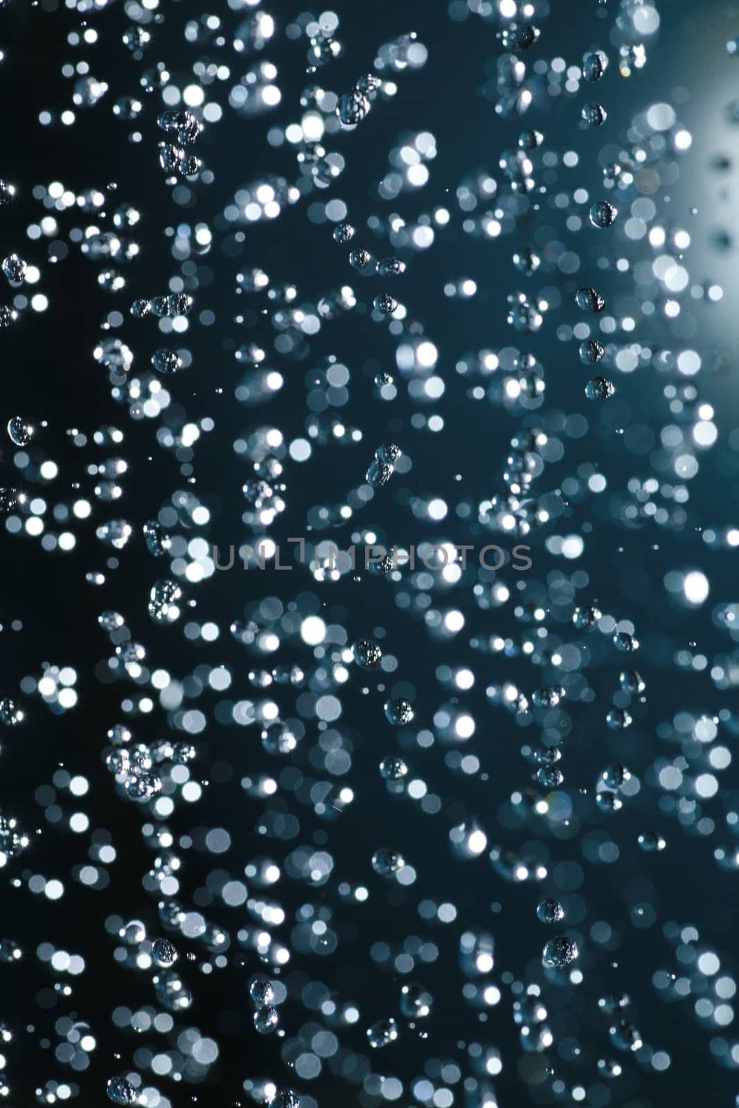 Picture of some bubbles in clear blue water