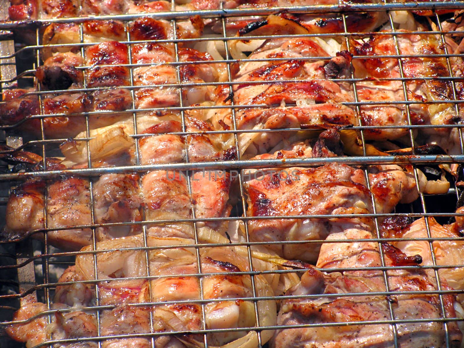 close up of barbecue