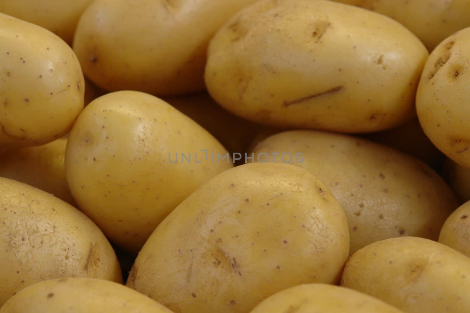 Close-up of some potatoes