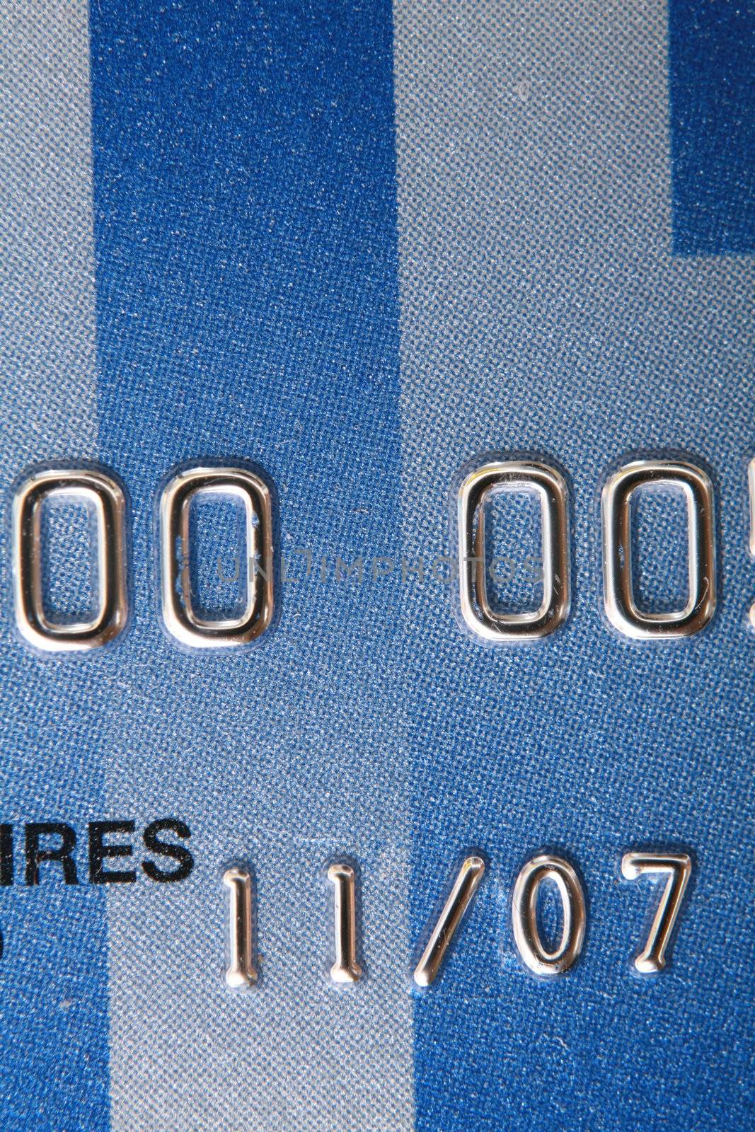 Close-up of a credit card