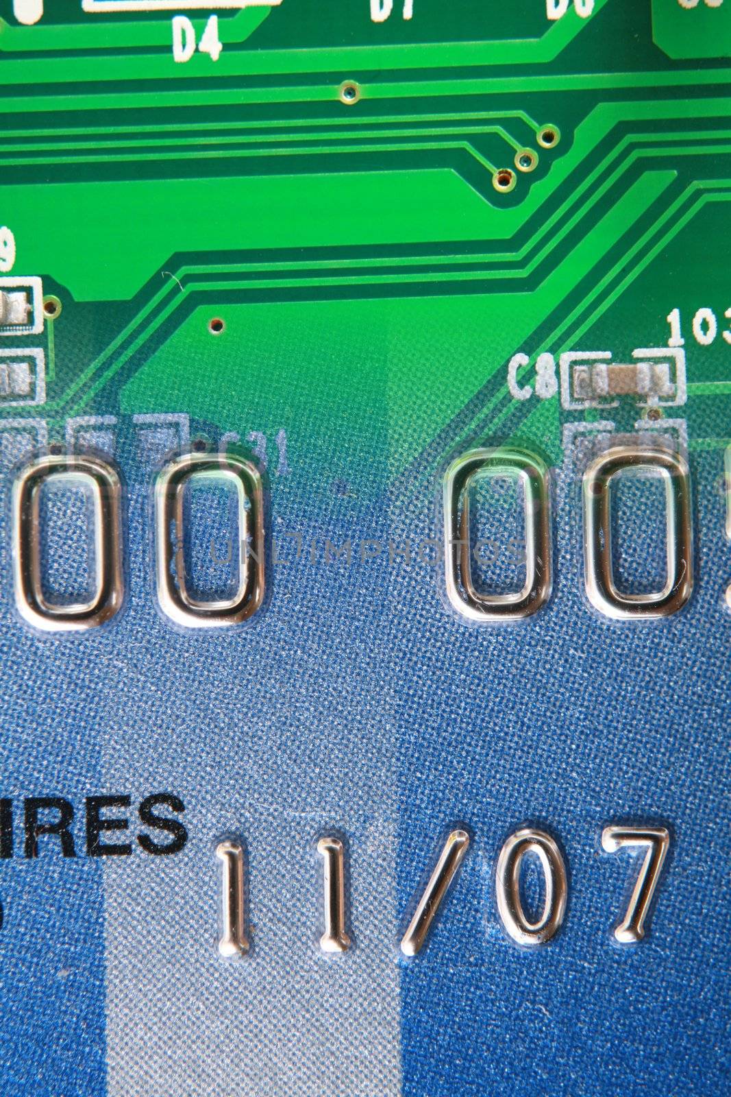 Close-up of a credit card