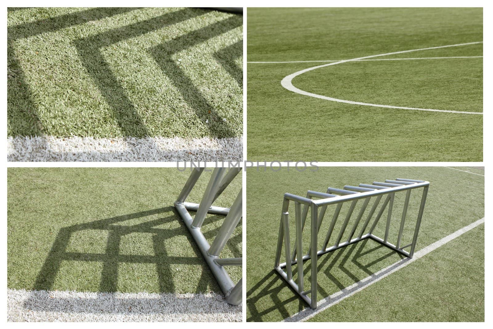 football goal collage