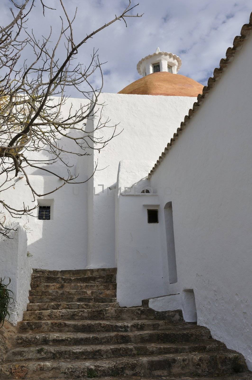 Typical church of the people of Ibiza