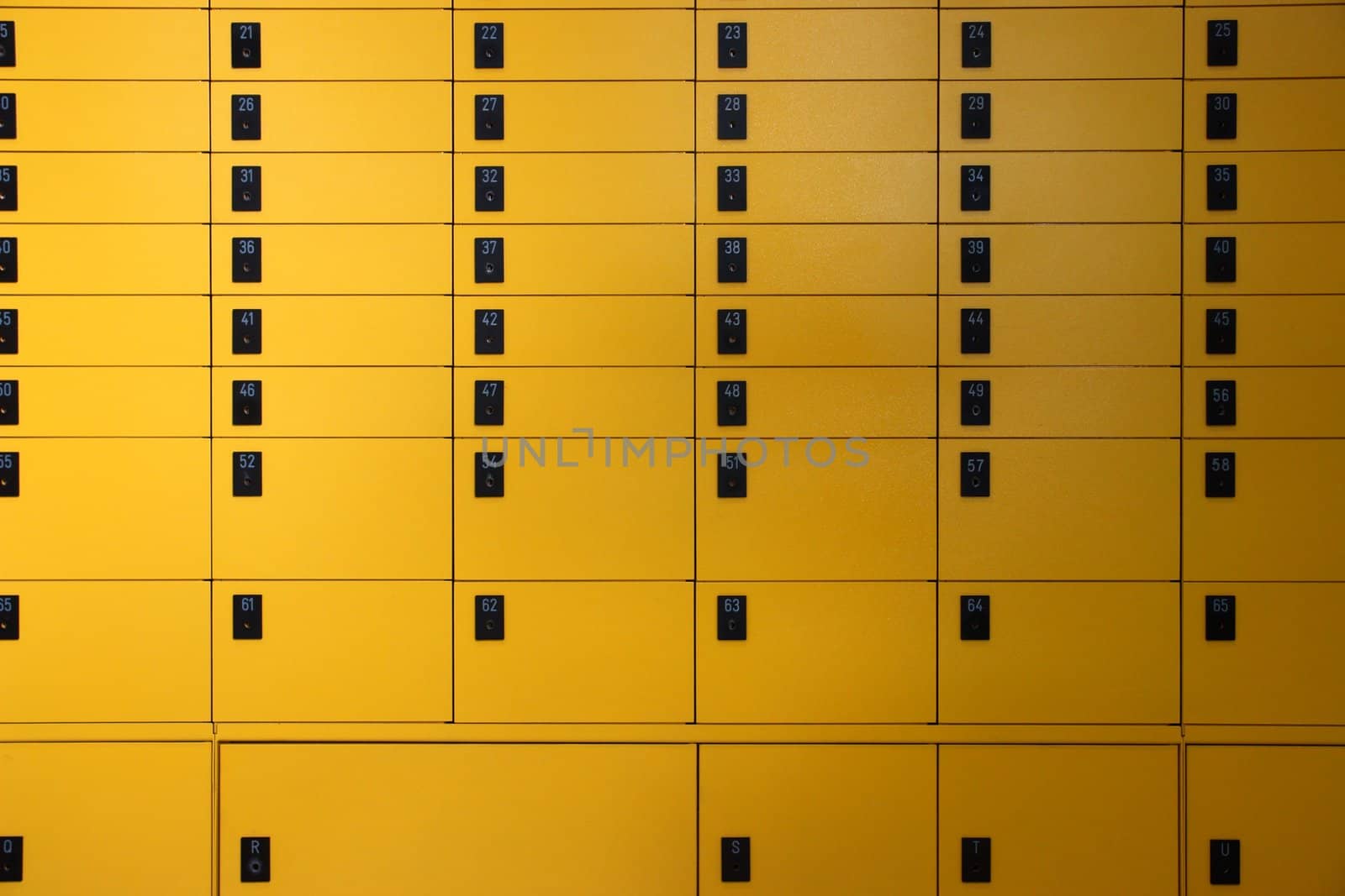 yellow lockboxes