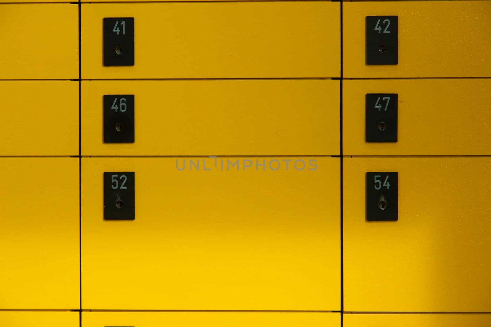 yellow lockboxes