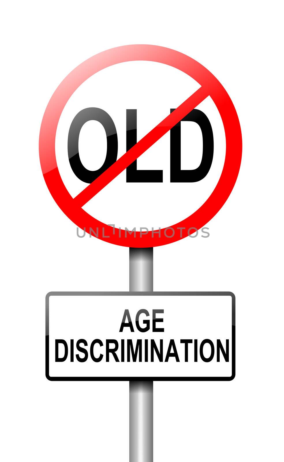 Age discrimination concept. by 72soul