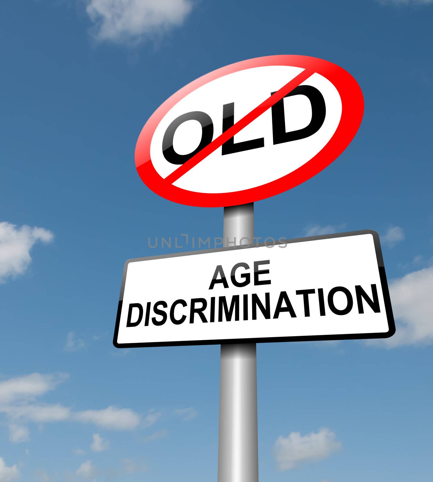 Age discrimination concept. by 72soul