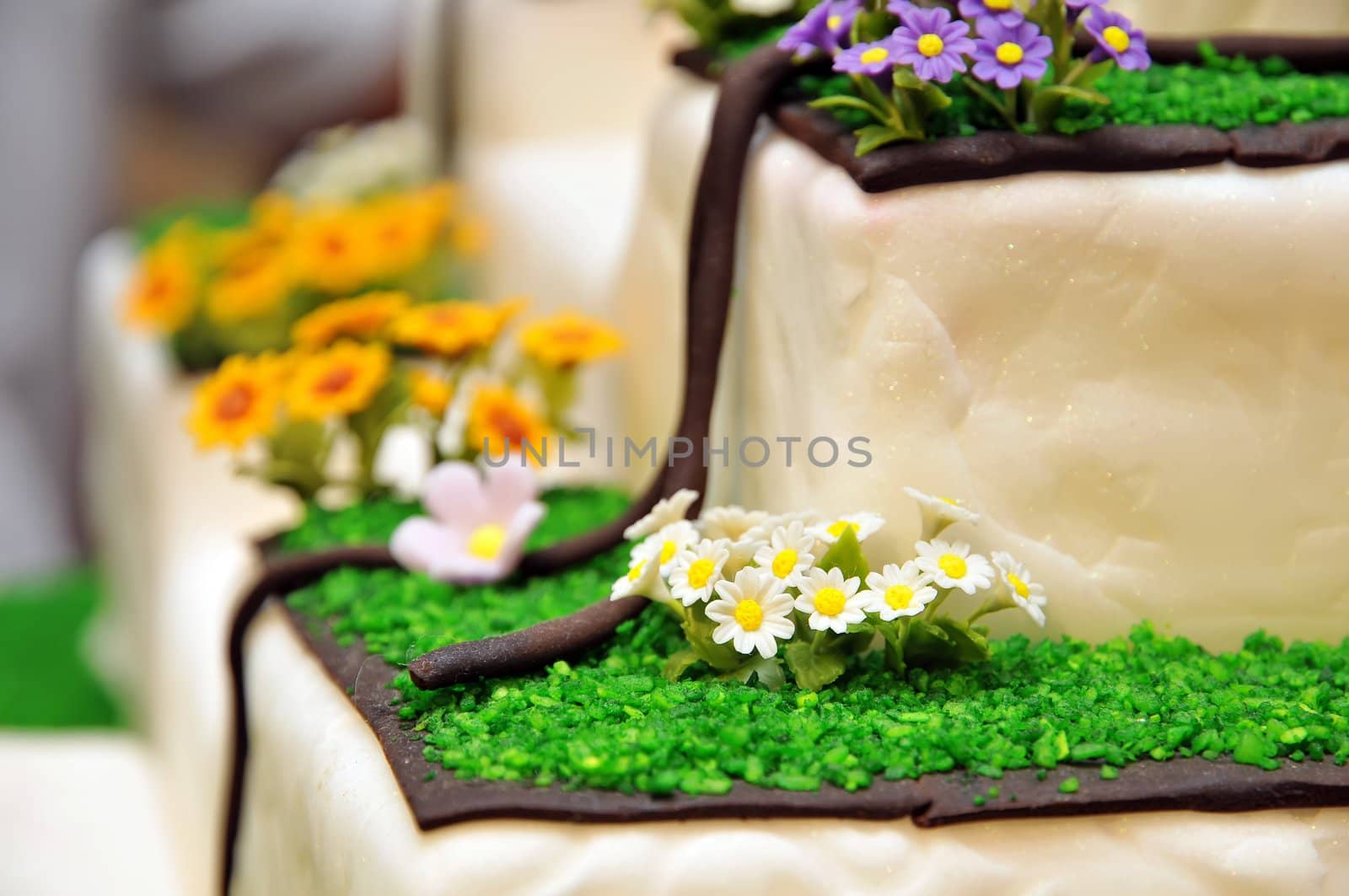 Flowers cake by phanlop88