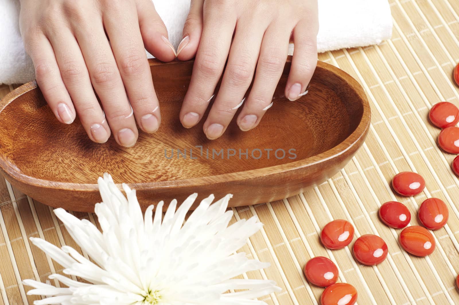 Hands spa, still in the cabin for the care of hands