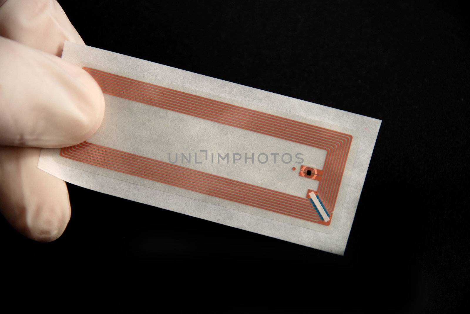 stock picture of wireless tags used for rfid purposes