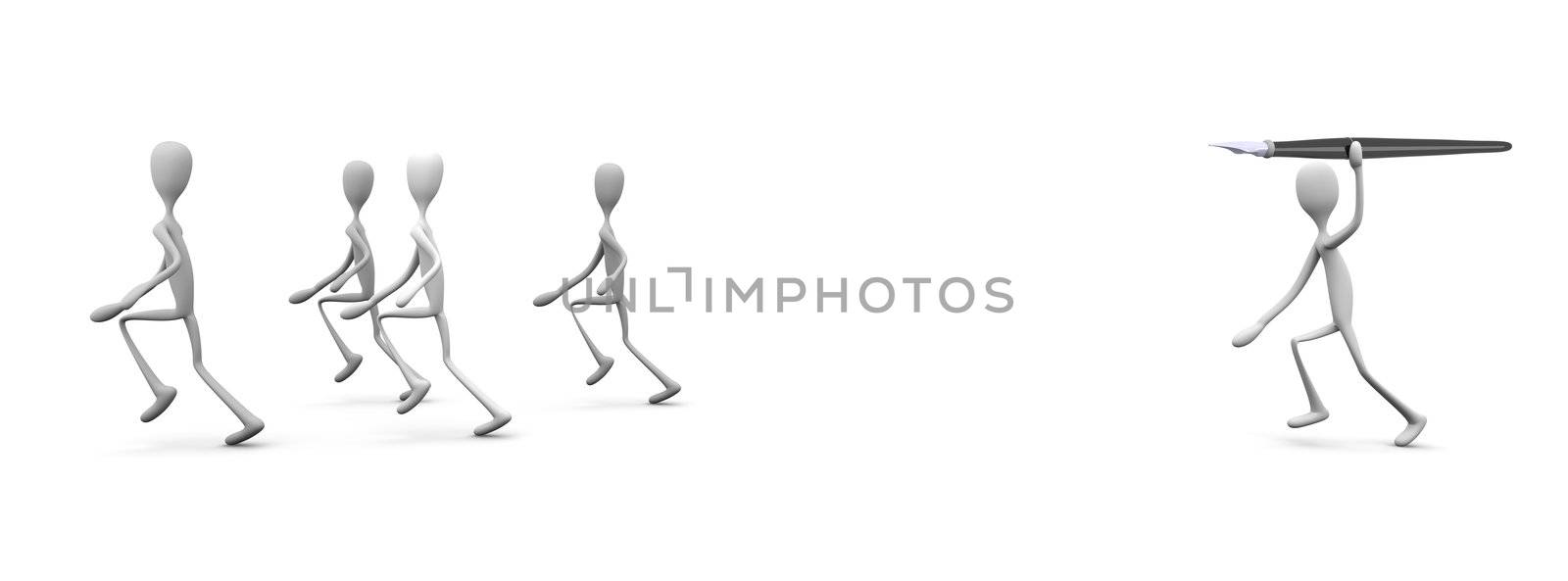 3D rendered Illustration. Isolated on white.