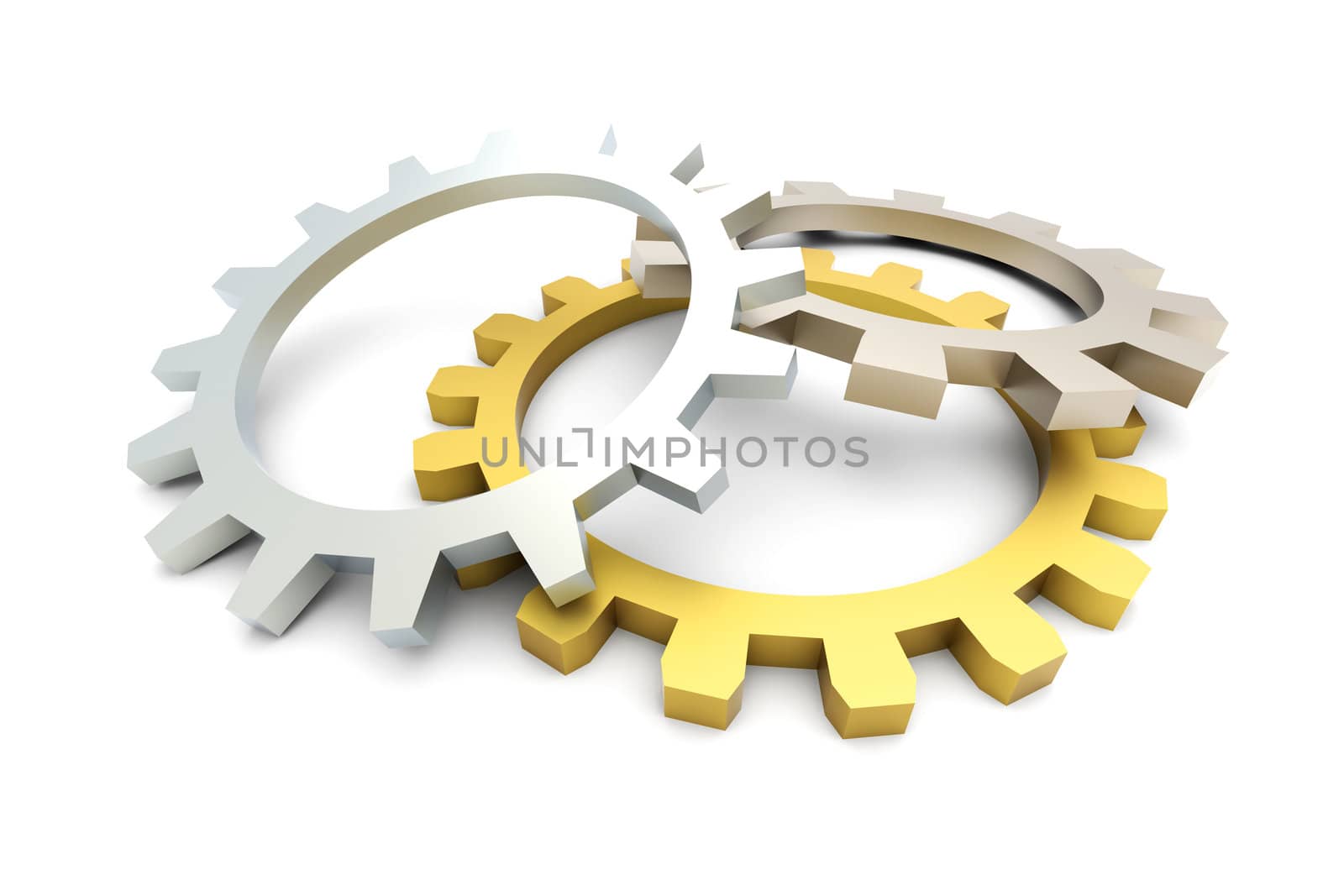 3D rendered Illustration. Isolated on white. 