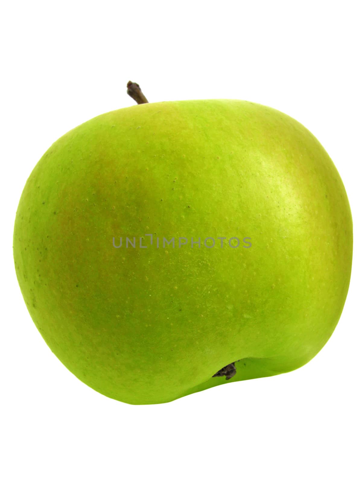 green apple isolated on white