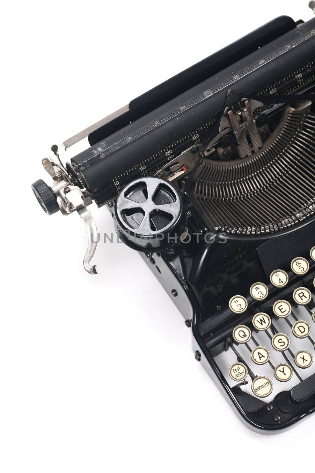 typewriter on white typing type writing write