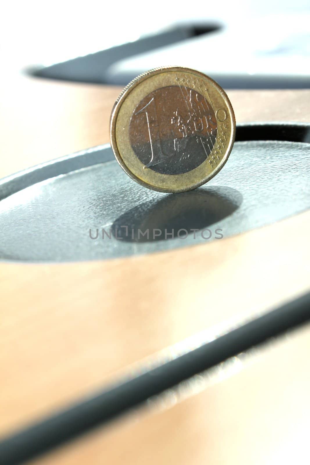 one euro coin by Teka77