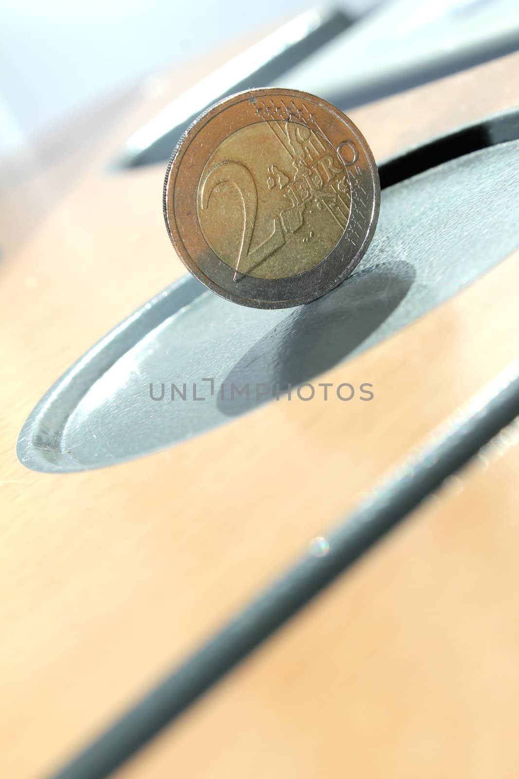 two euro coin by Teka77
