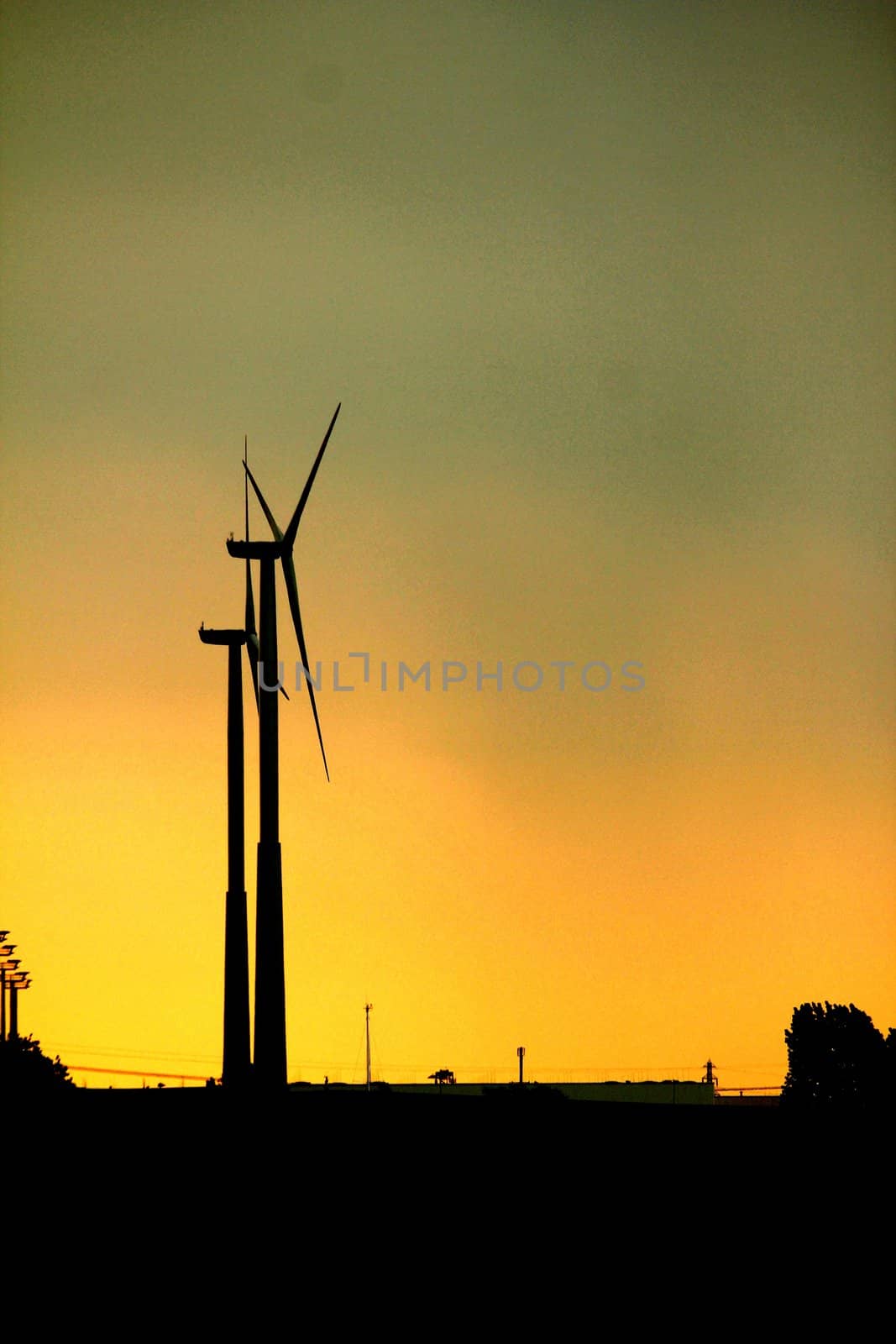 windmill silhoette