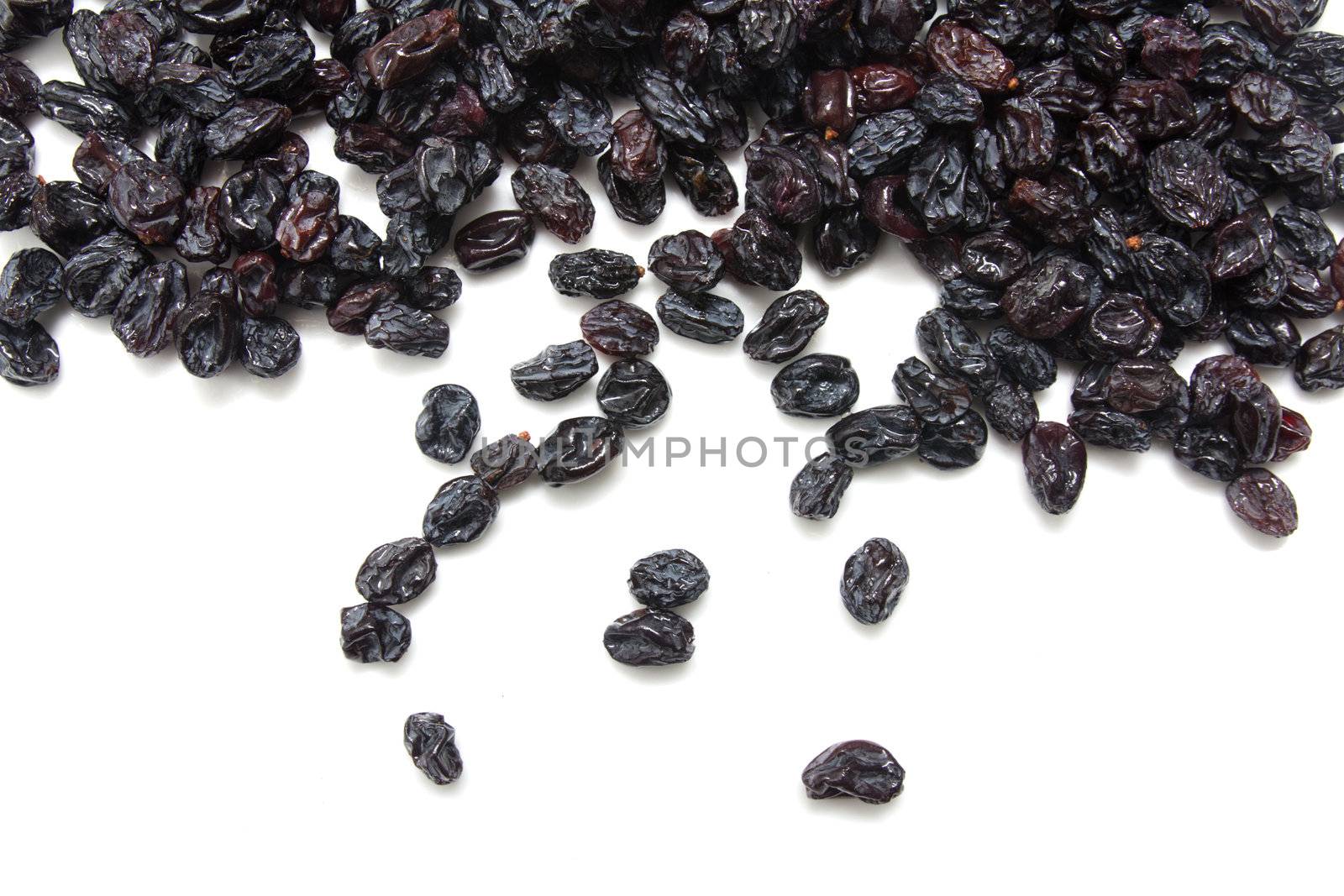 Composition from dried fruits on a light background 