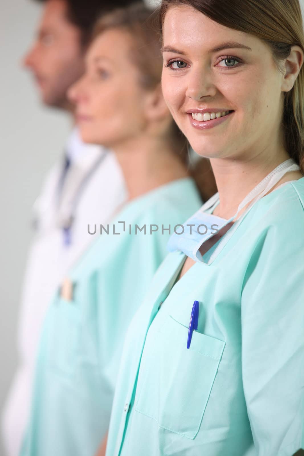 Row of nurses by phovoir