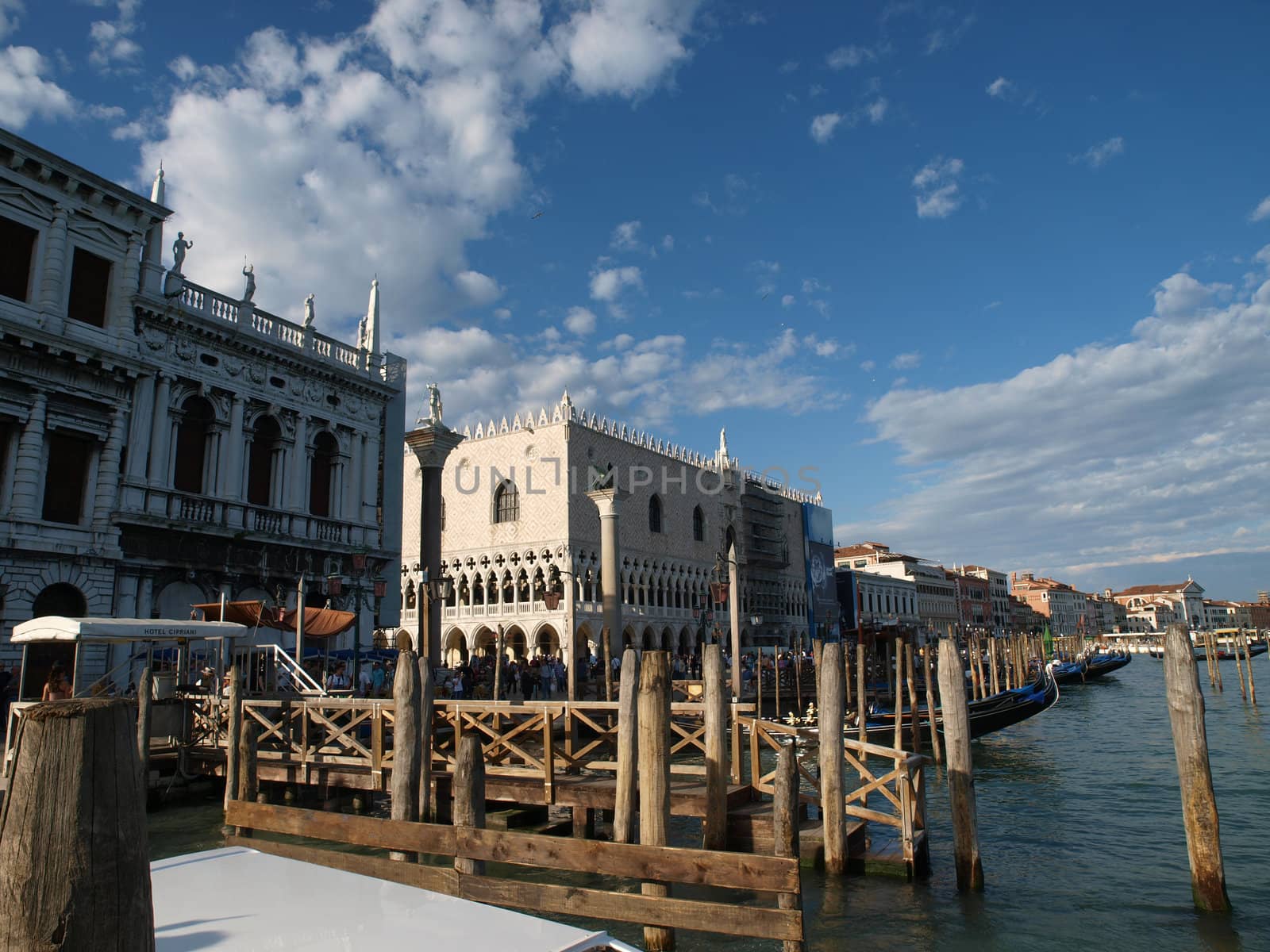 Venice - Exquisite antique buildings along San Marco Canal