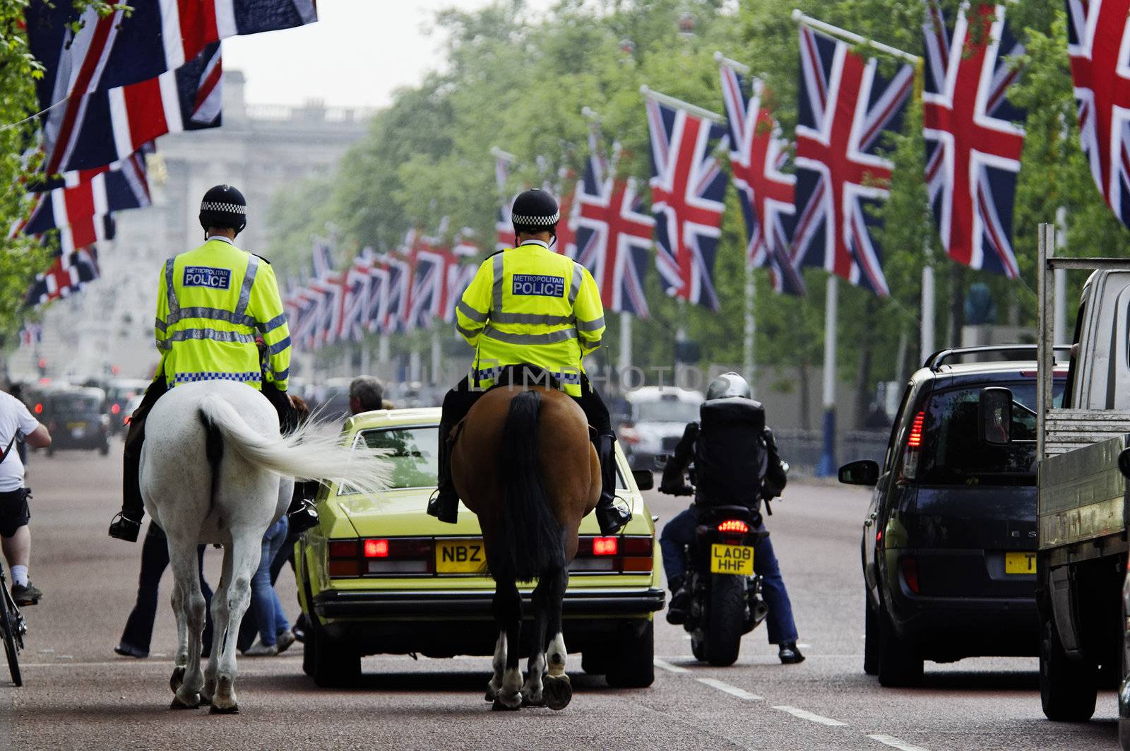 The Mall decorated with Union Jack flags, London, UK by dutourdumonde