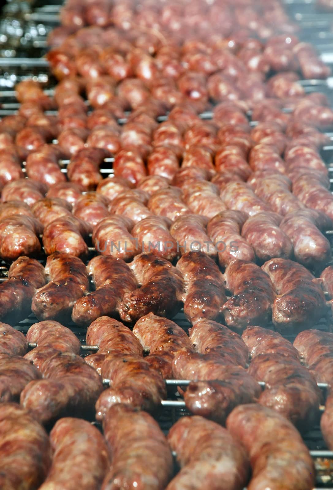 Big Argentinean cow and pig barbecue sausages