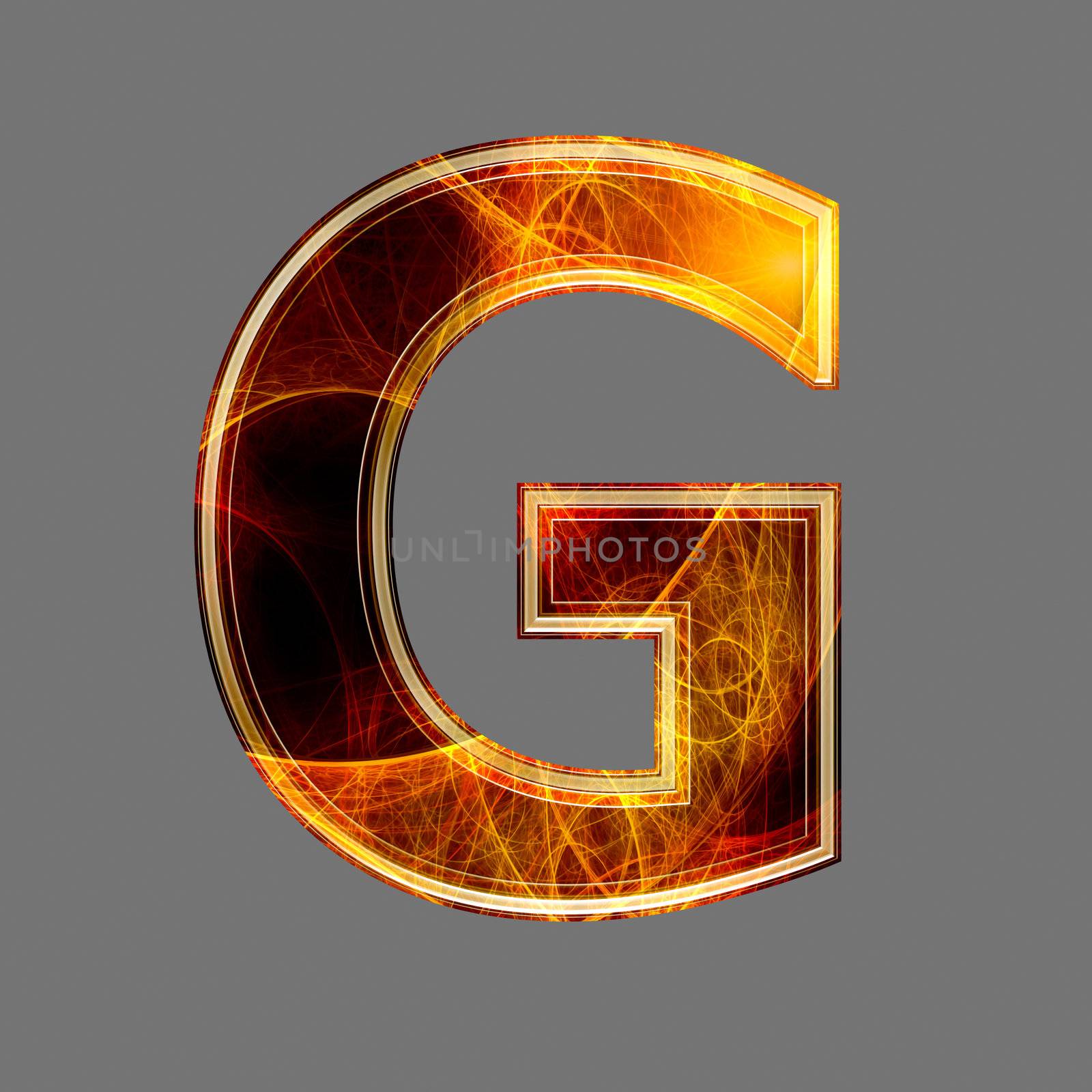 3d abstract and futuristic letter - G by chrisroll