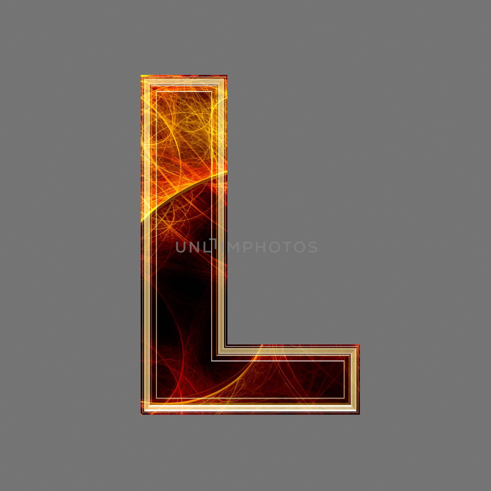 3d abstract and futuristic letter - L by chrisroll