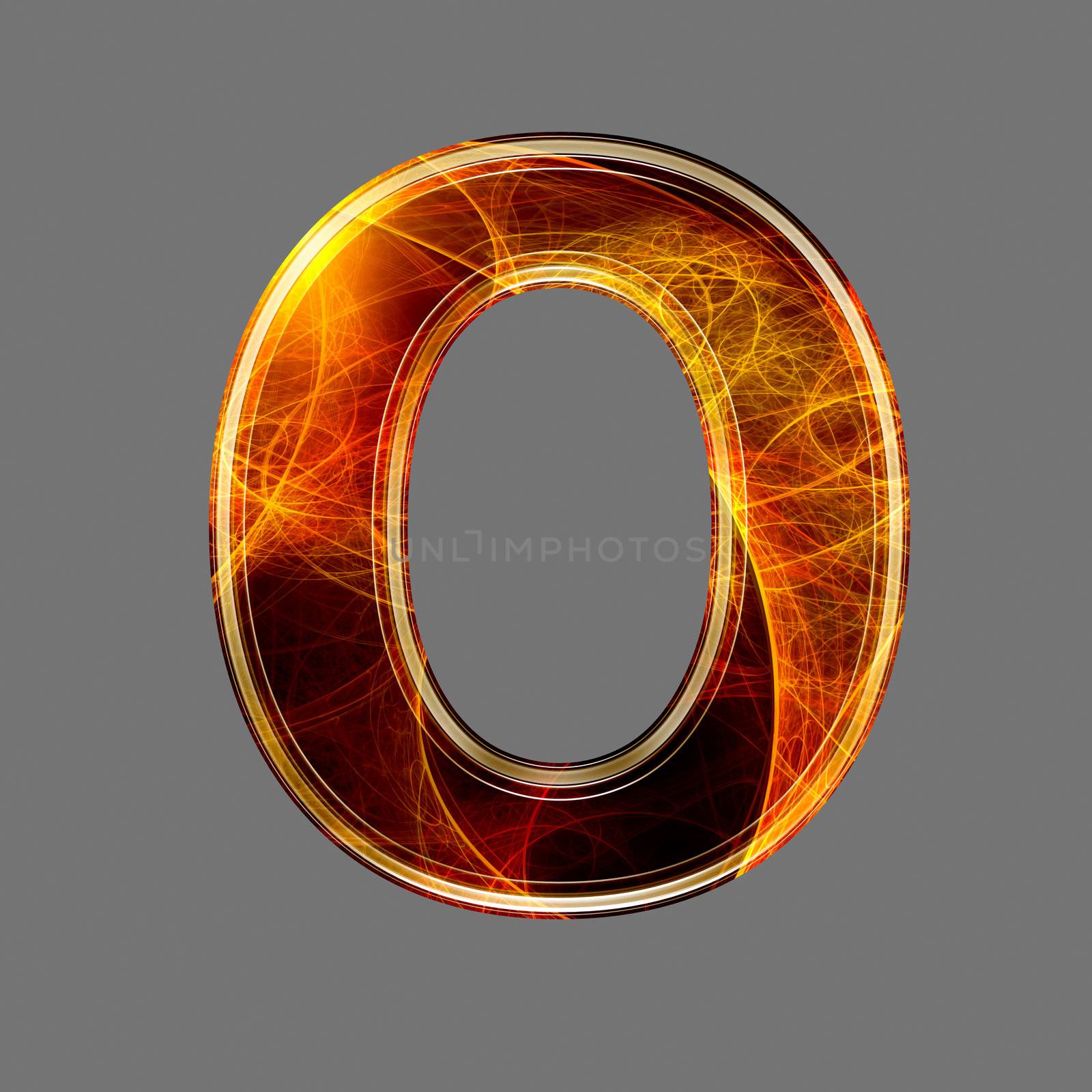 3d abstract and futuristic letter - O by chrisroll