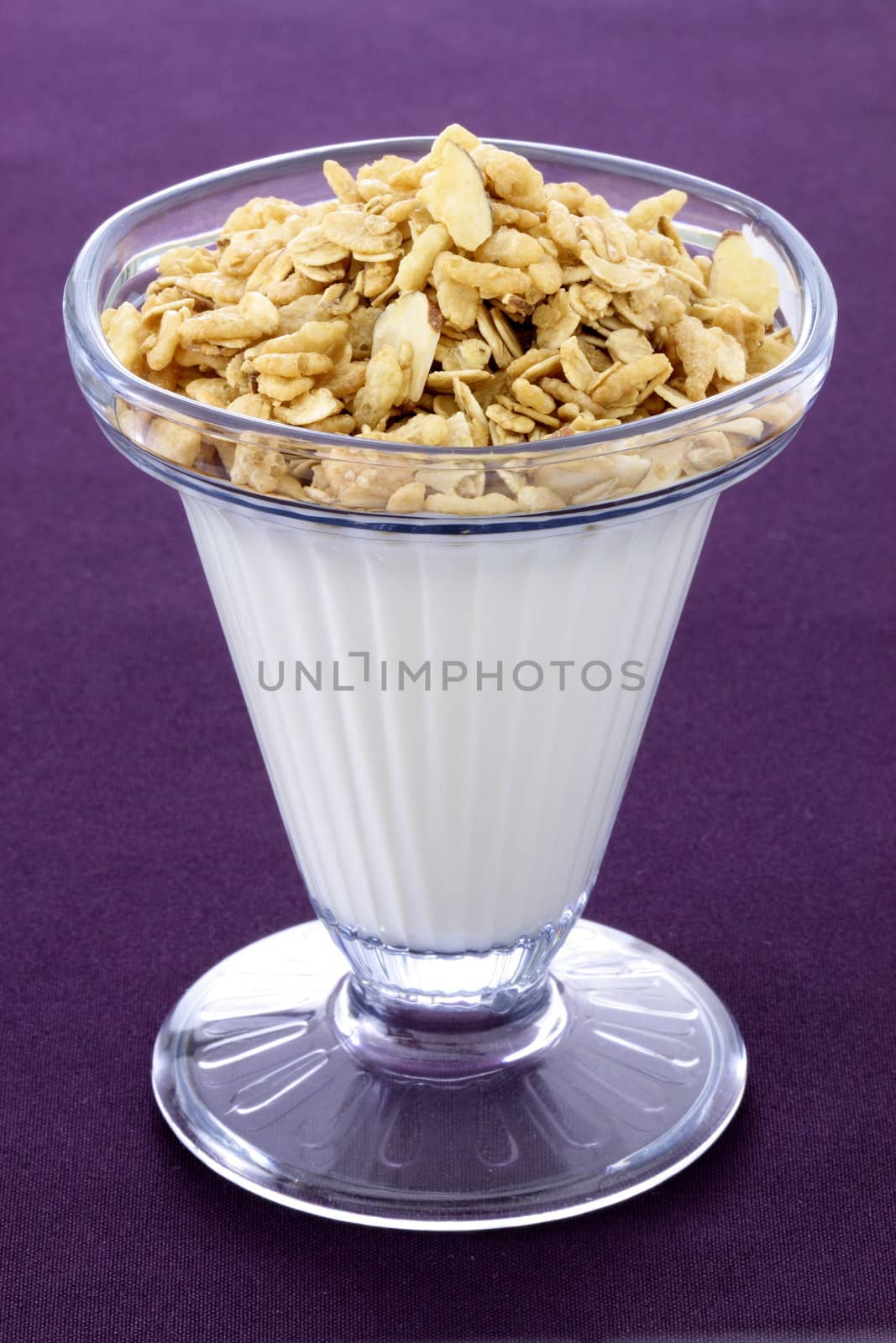 delicious healthy parfait made with creamy yogurt and crunchy granola