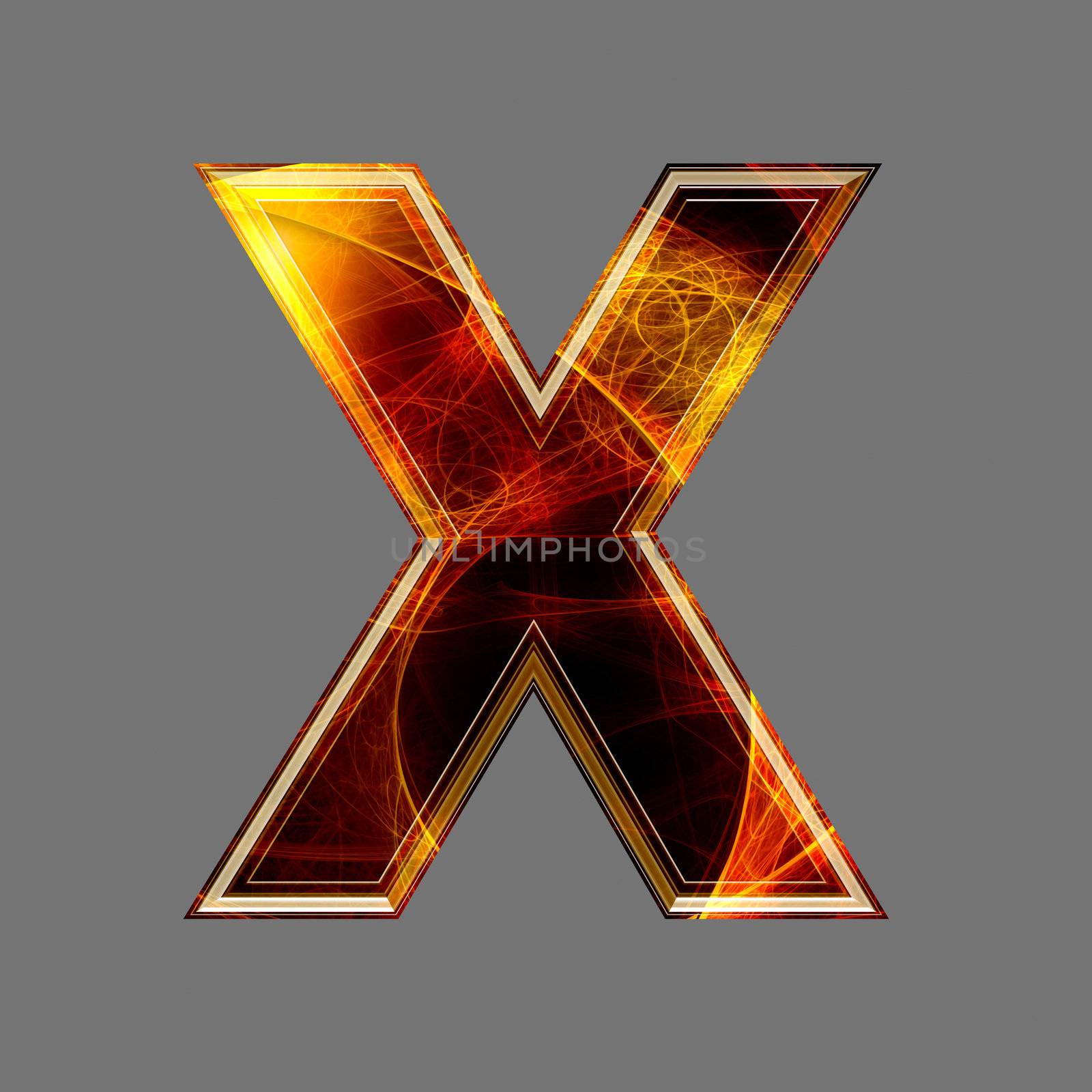 3d abstract and futuristic letter - X by chrisroll