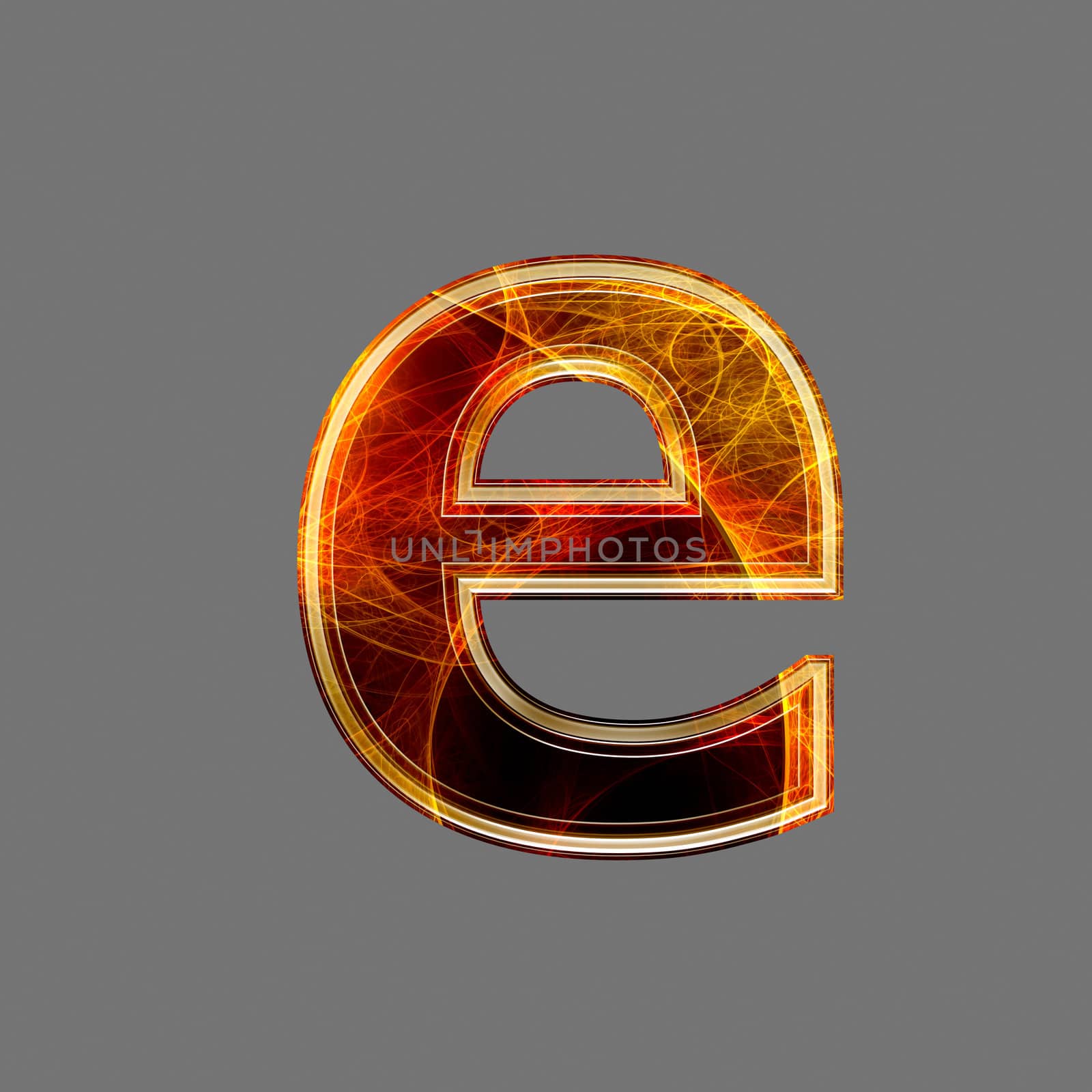 3d abstract and futuristic letter - E by chrisroll