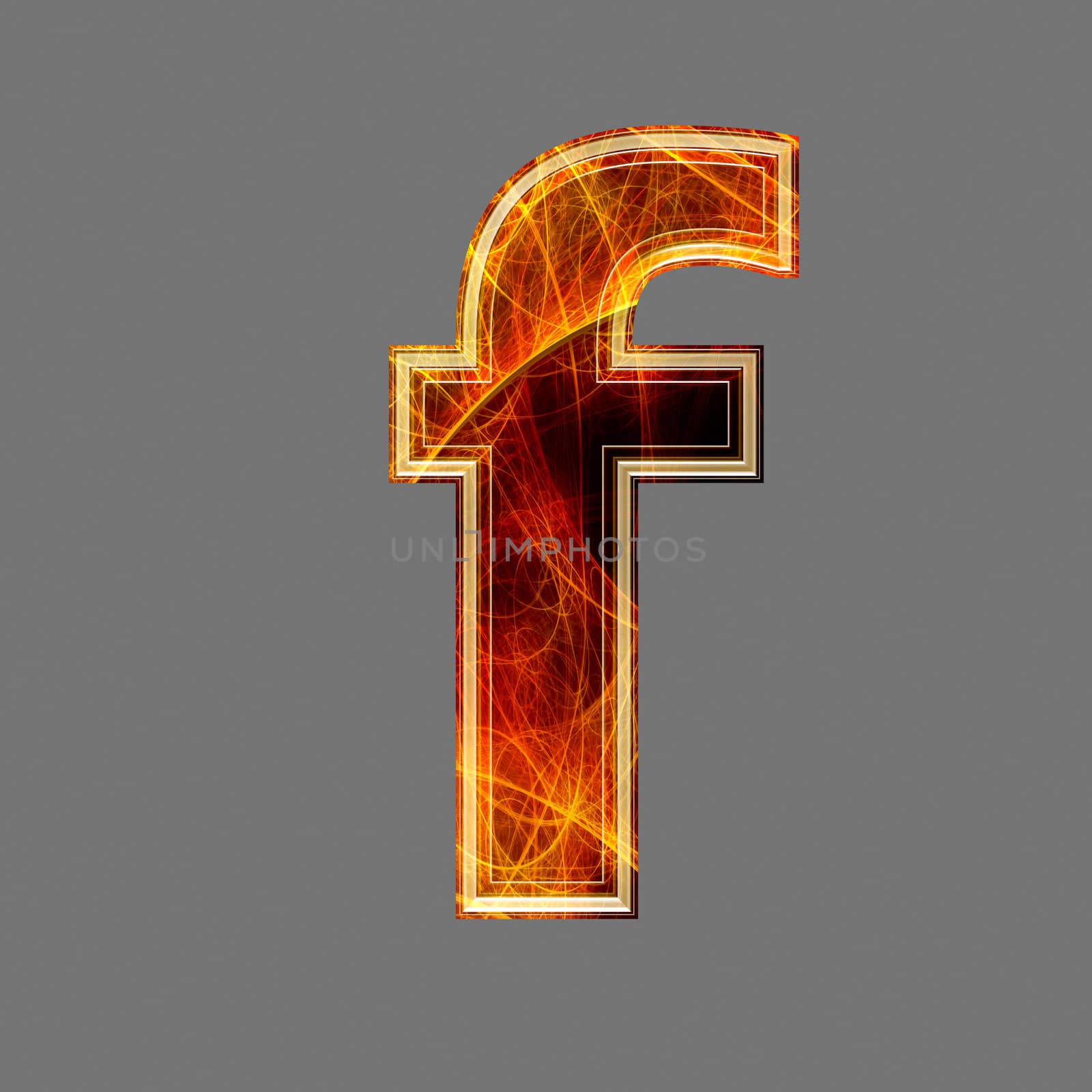 3d abstract and futuristic letter - F by chrisroll