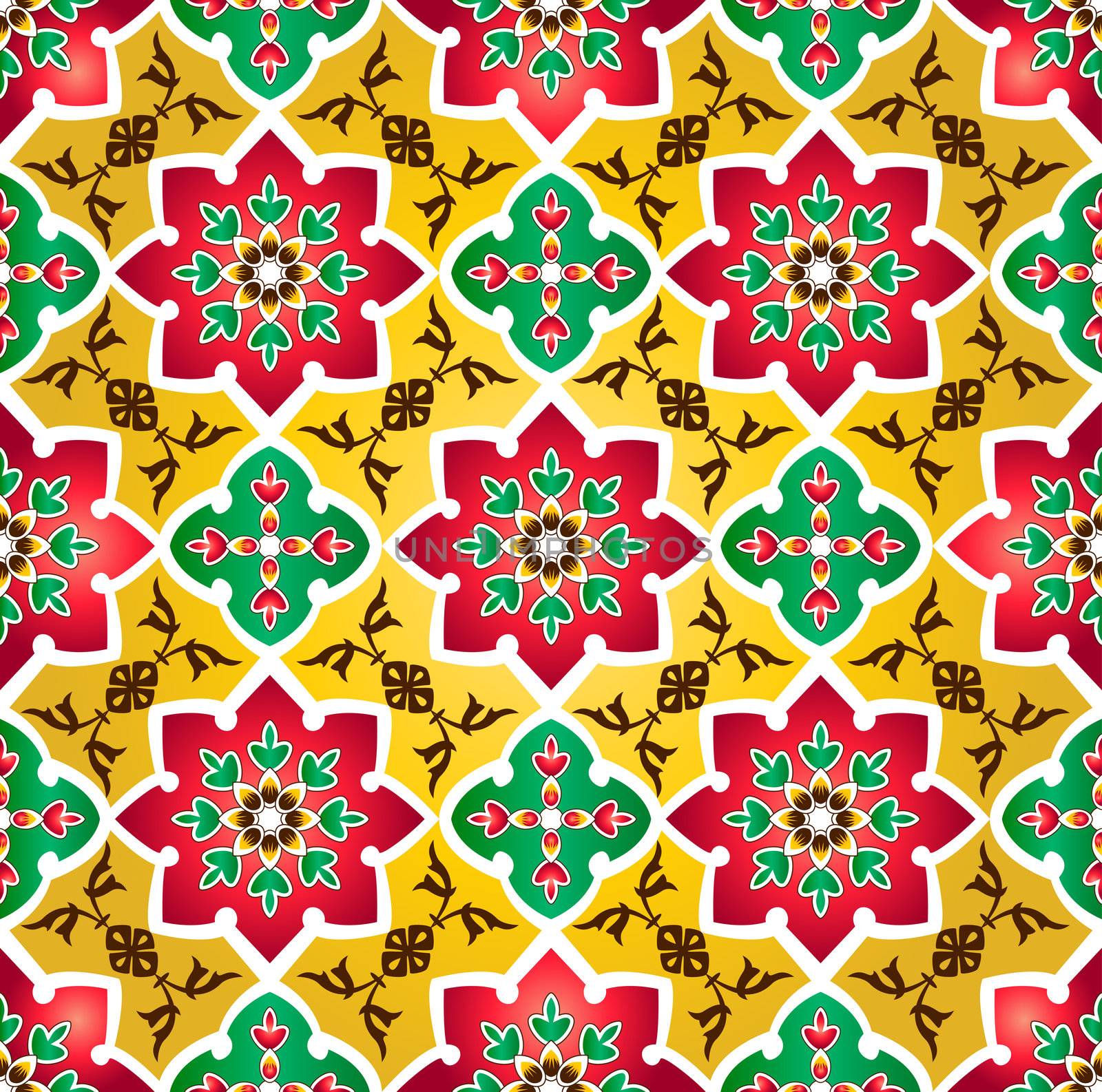 Traditional Floral Islamic Pattern