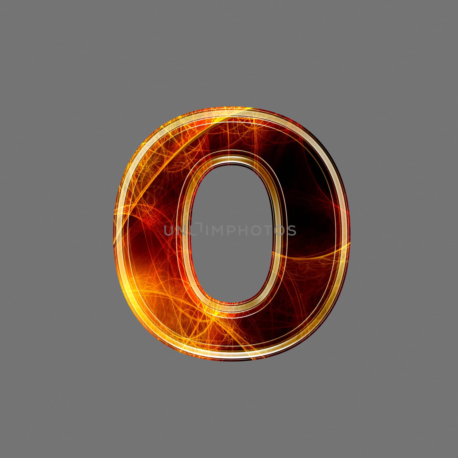 3d abstract and futuristic letter - O by chrisroll