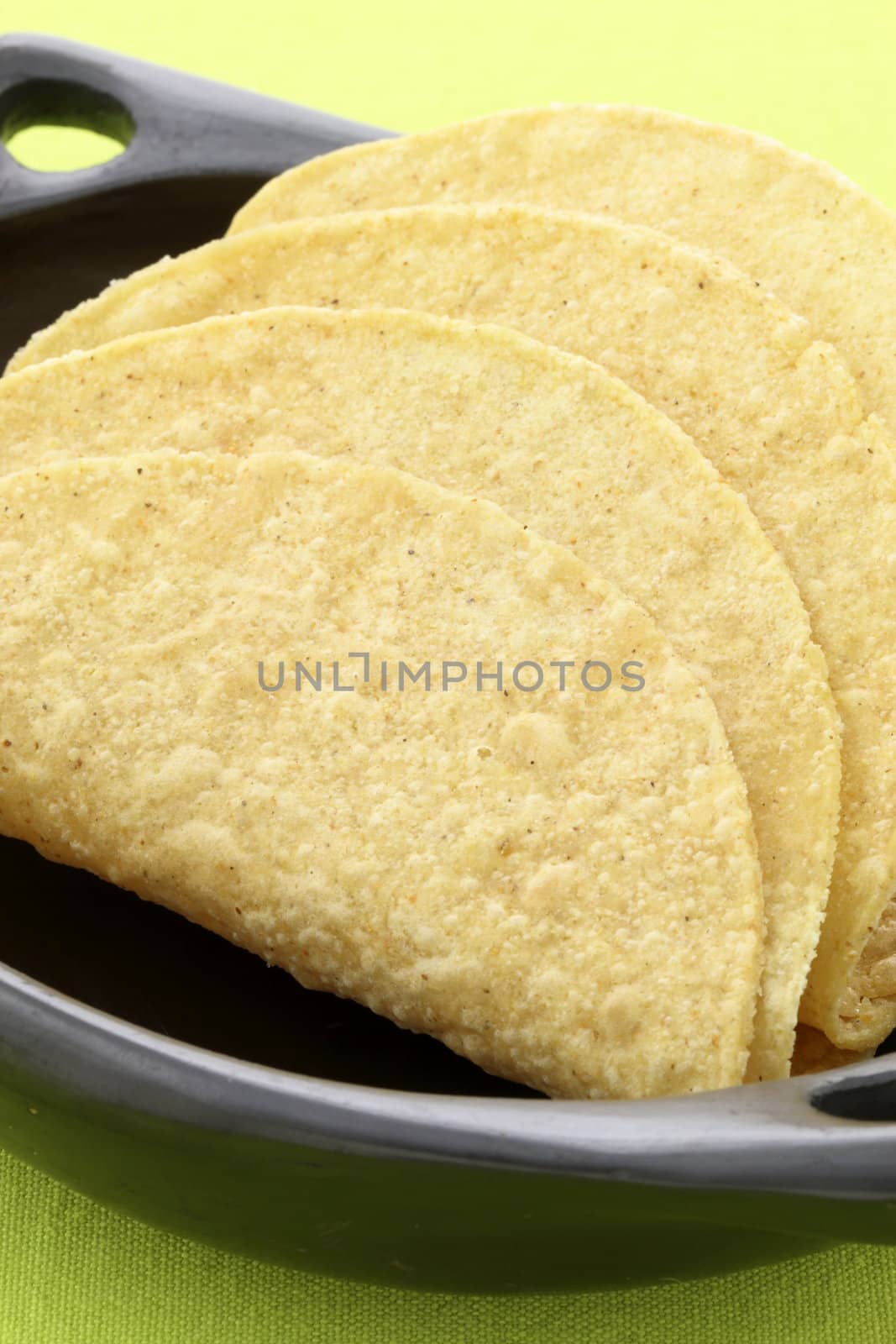 fresh and crunchy delicious mexican taco shells