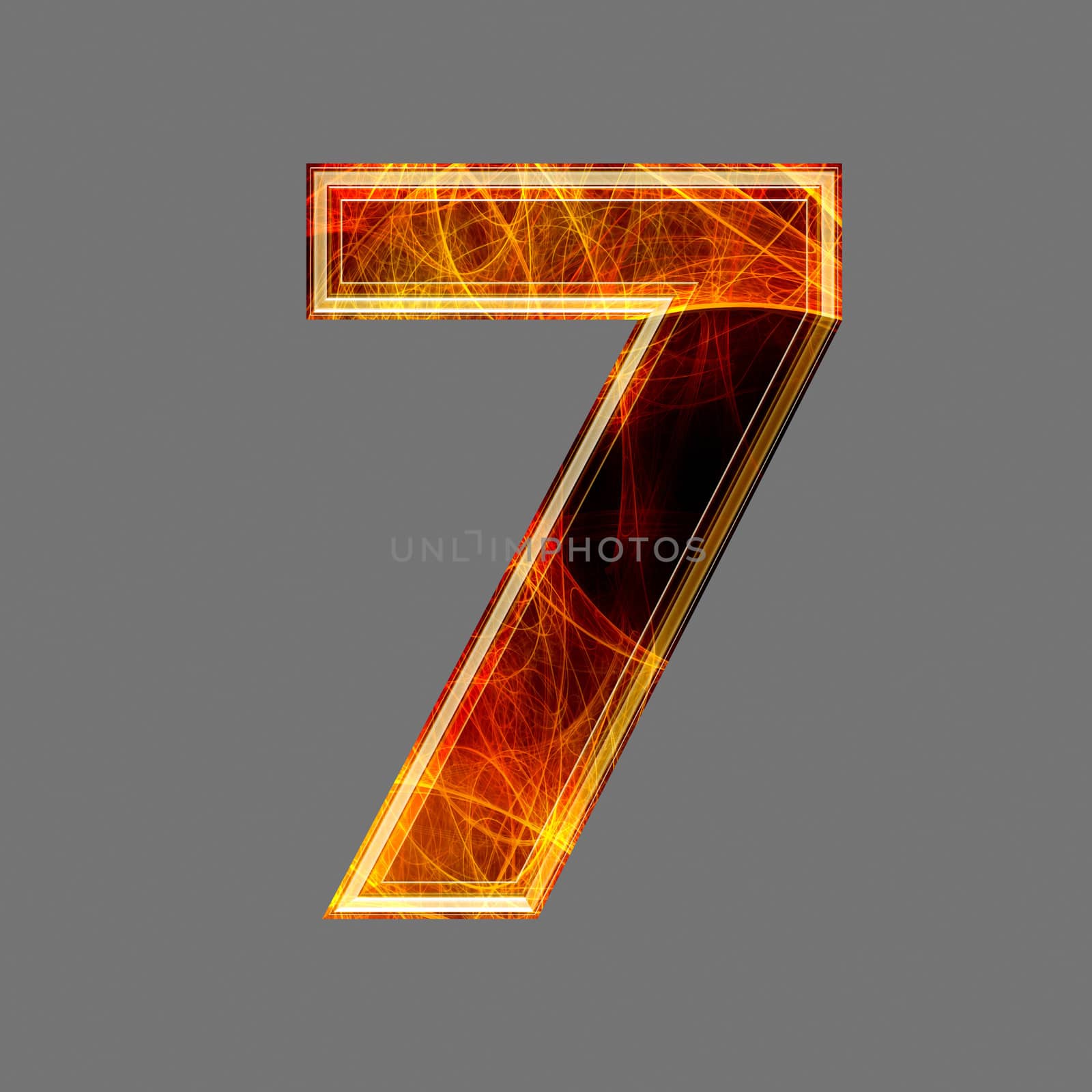 3d abstract and futuristic letter -