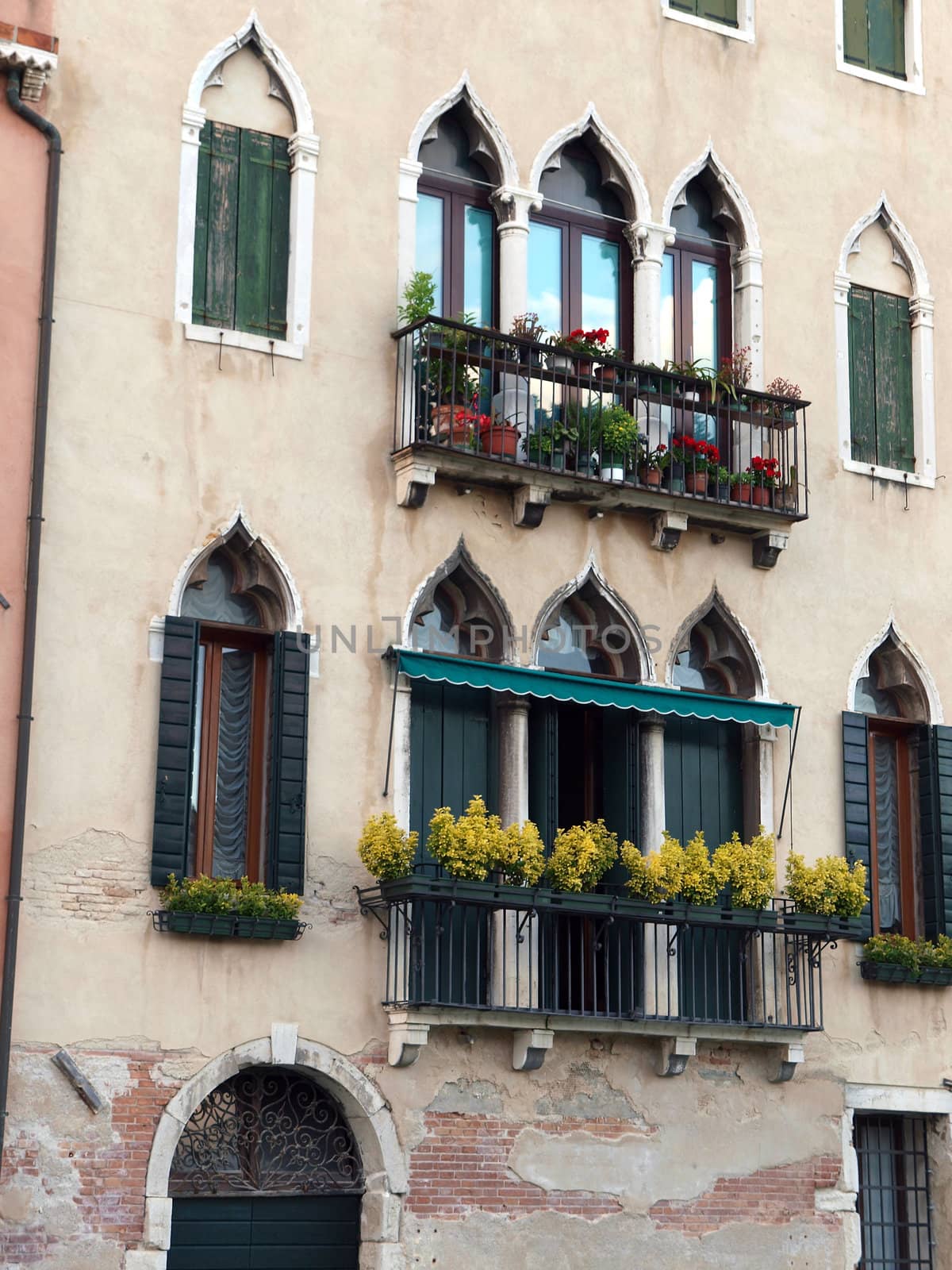 Venice - Exquisite antique building at Canal Grande