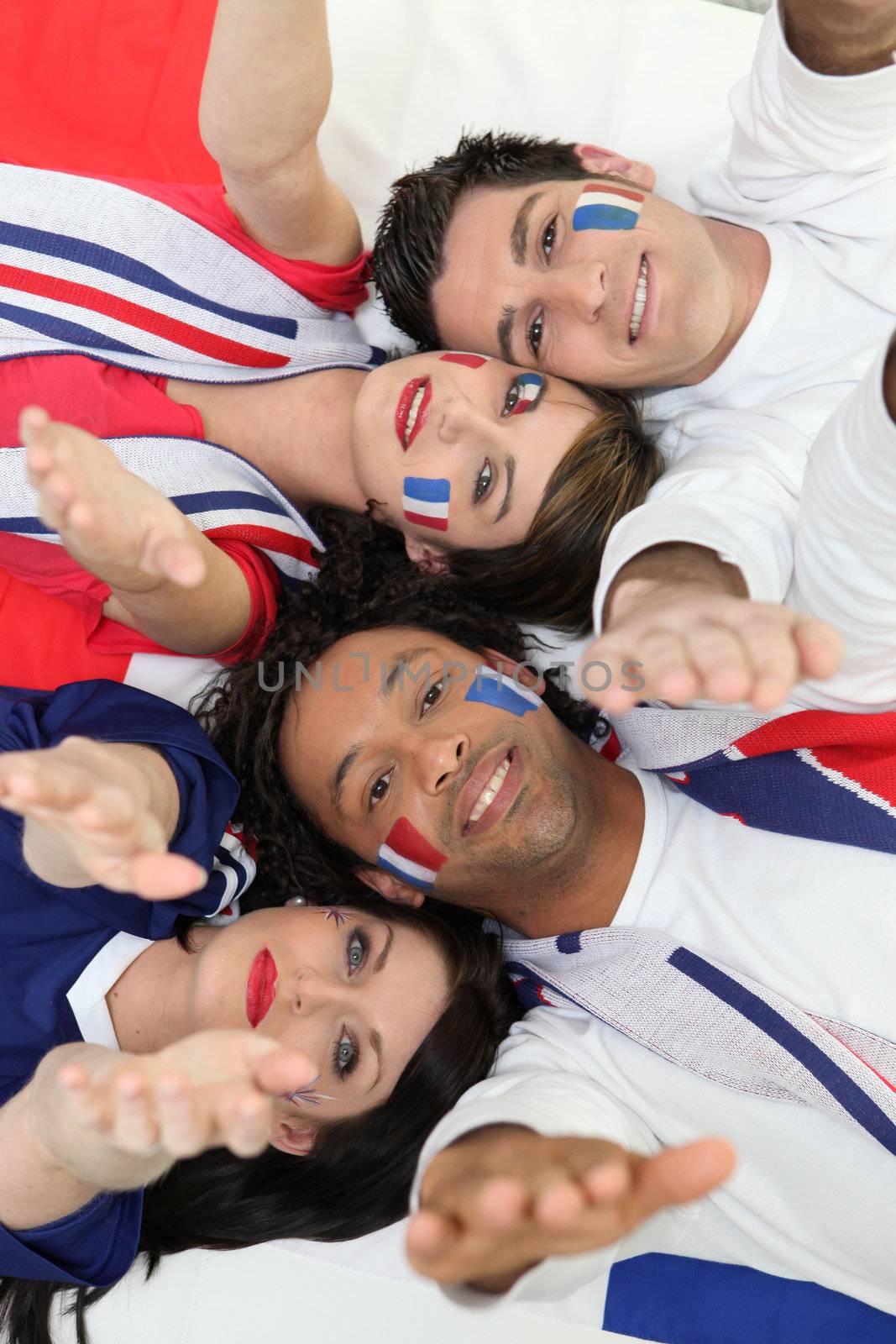 French football fans by phovoir