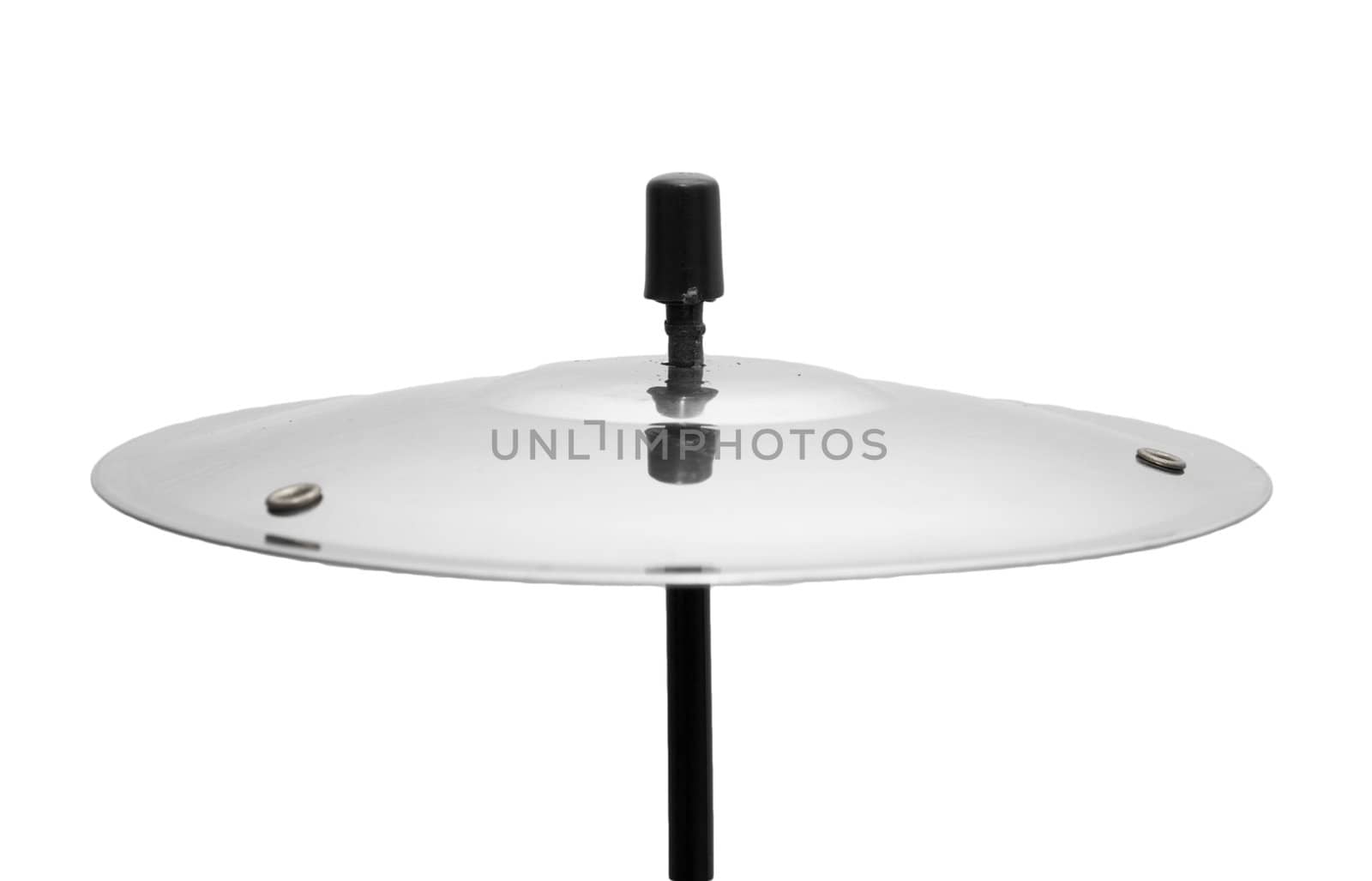 plate from the drum on a white background