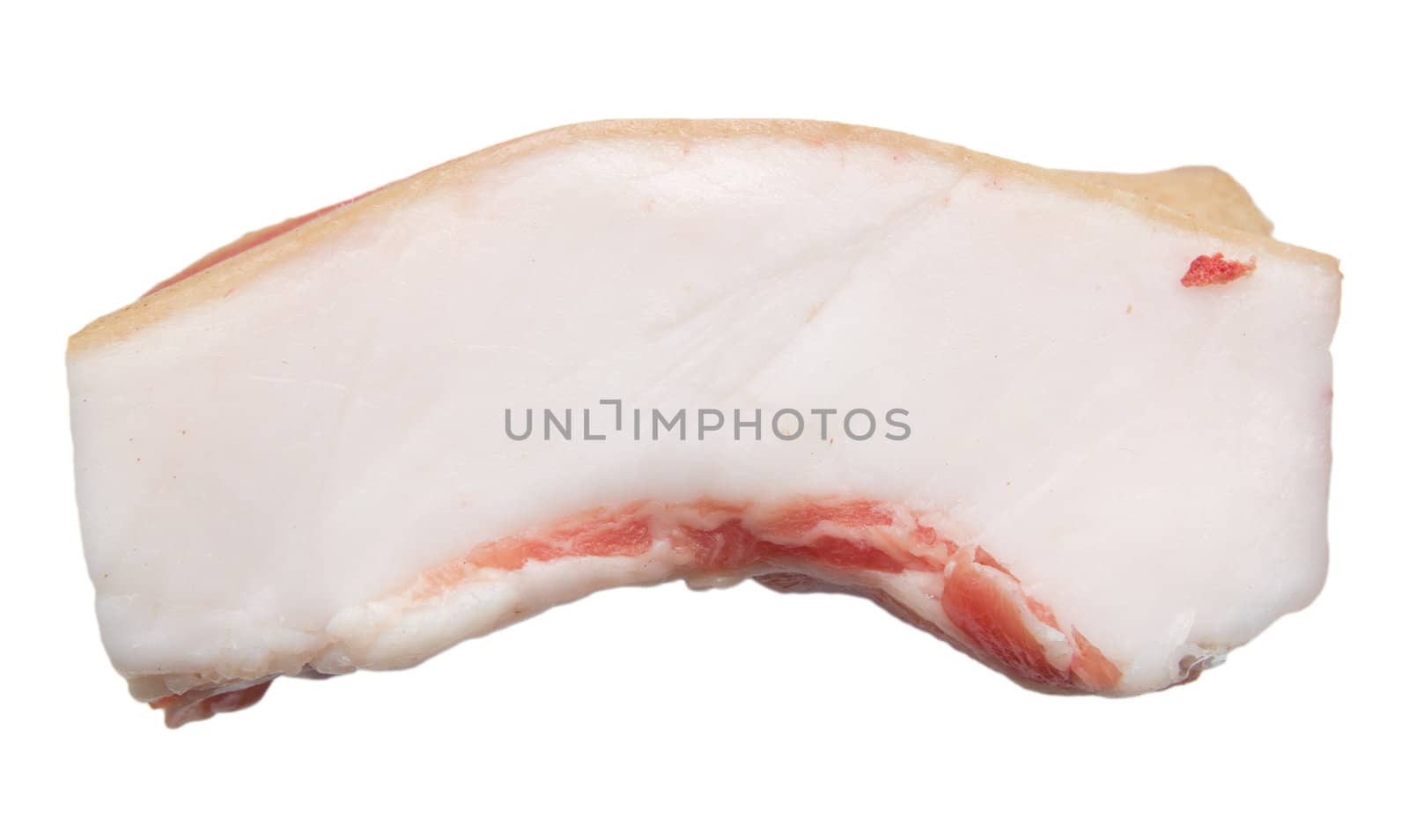 bacon on a white background