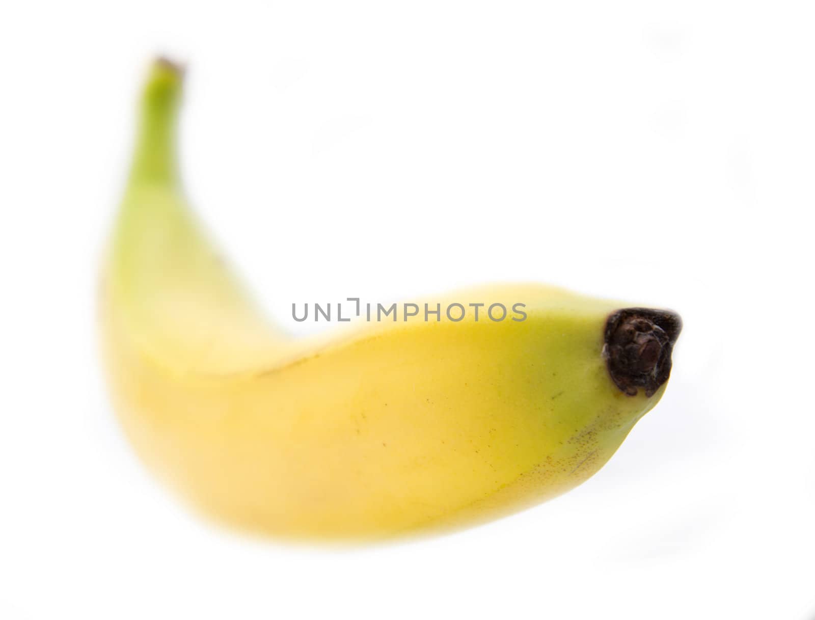 banana on white background 