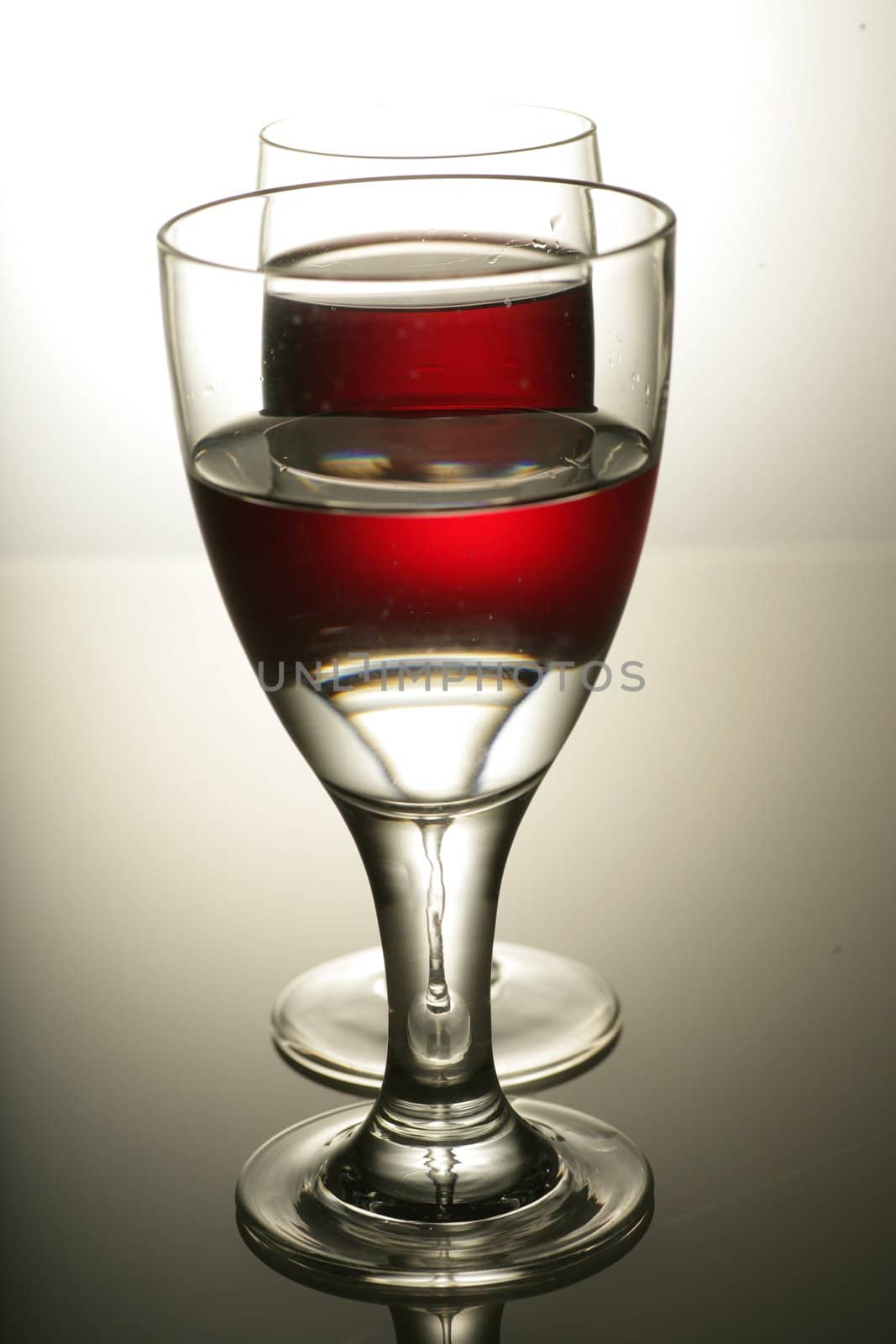 Red Wine In Glass by yucas