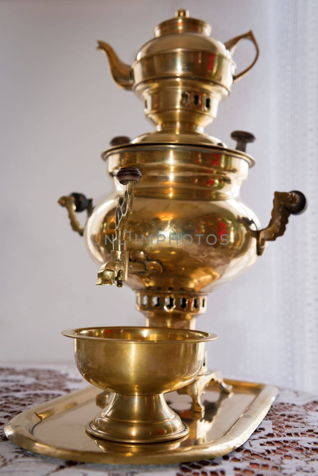 Traditional russian old samovar by iryna_rasko