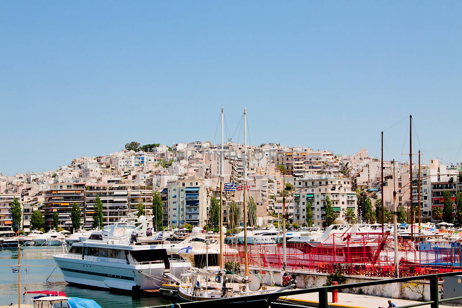 Piraeus is the biggest port in Greece and Europe in terms of passenger volume and one of the biggest commercial