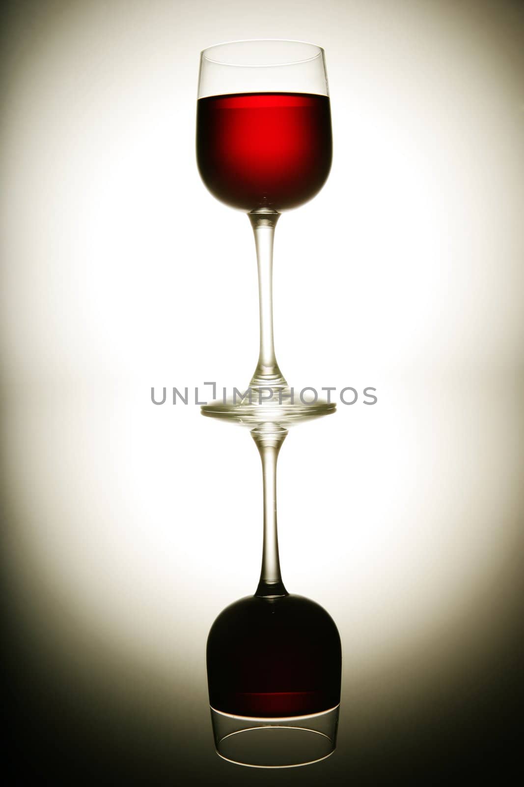 Red Wine In Glass by yucas